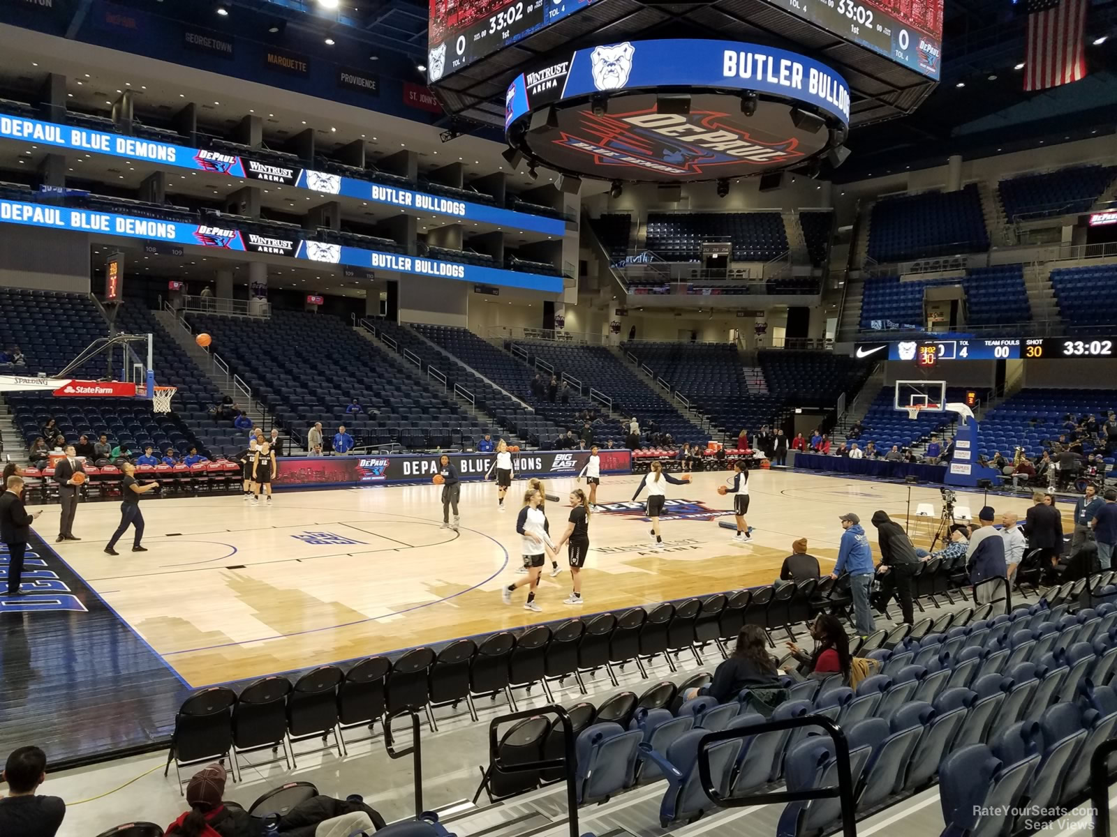 section 126, row ff seat view  for basketball - wintrust arena