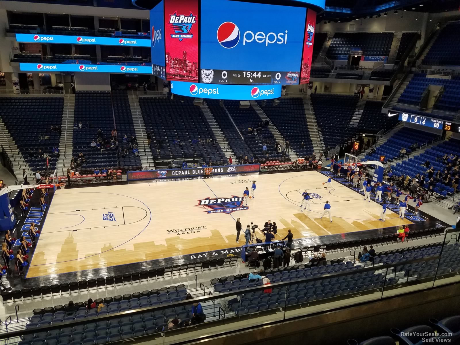 section 226, row c seat view  for basketball - wintrust arena