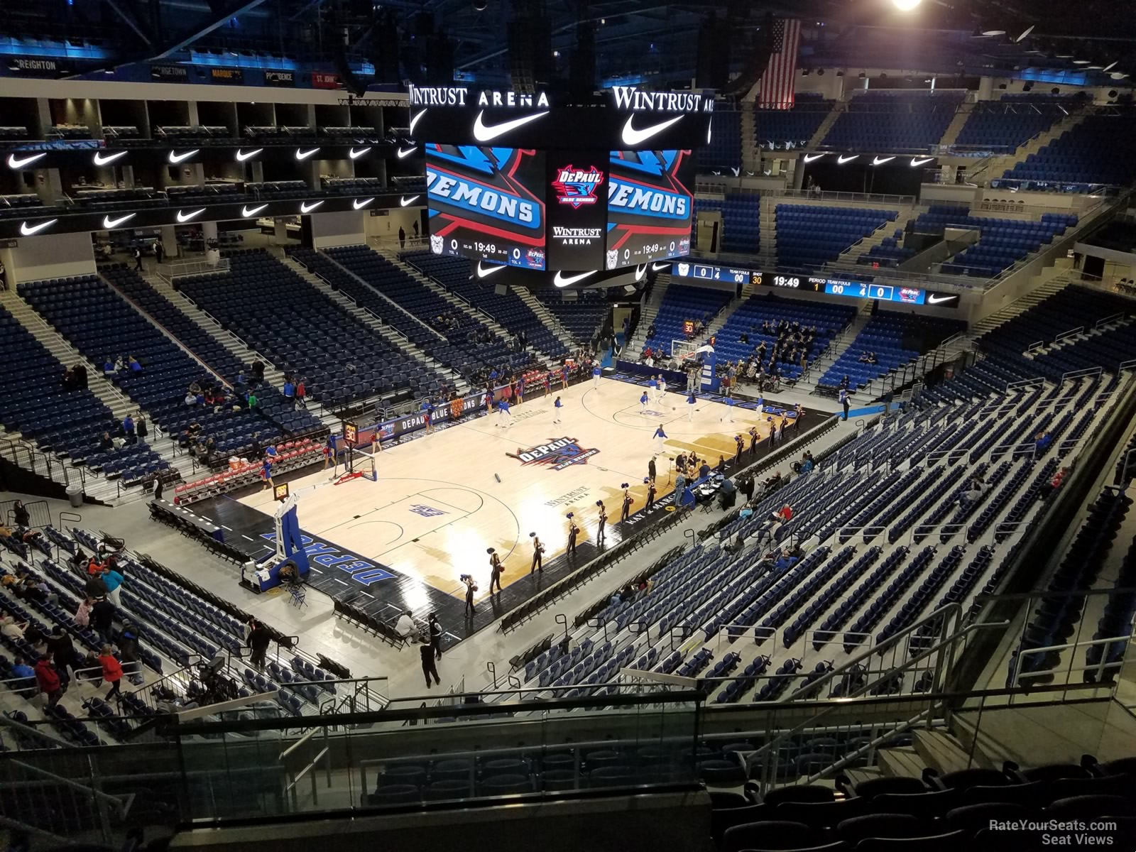 section 229, row l seat view  for basketball - wintrust arena