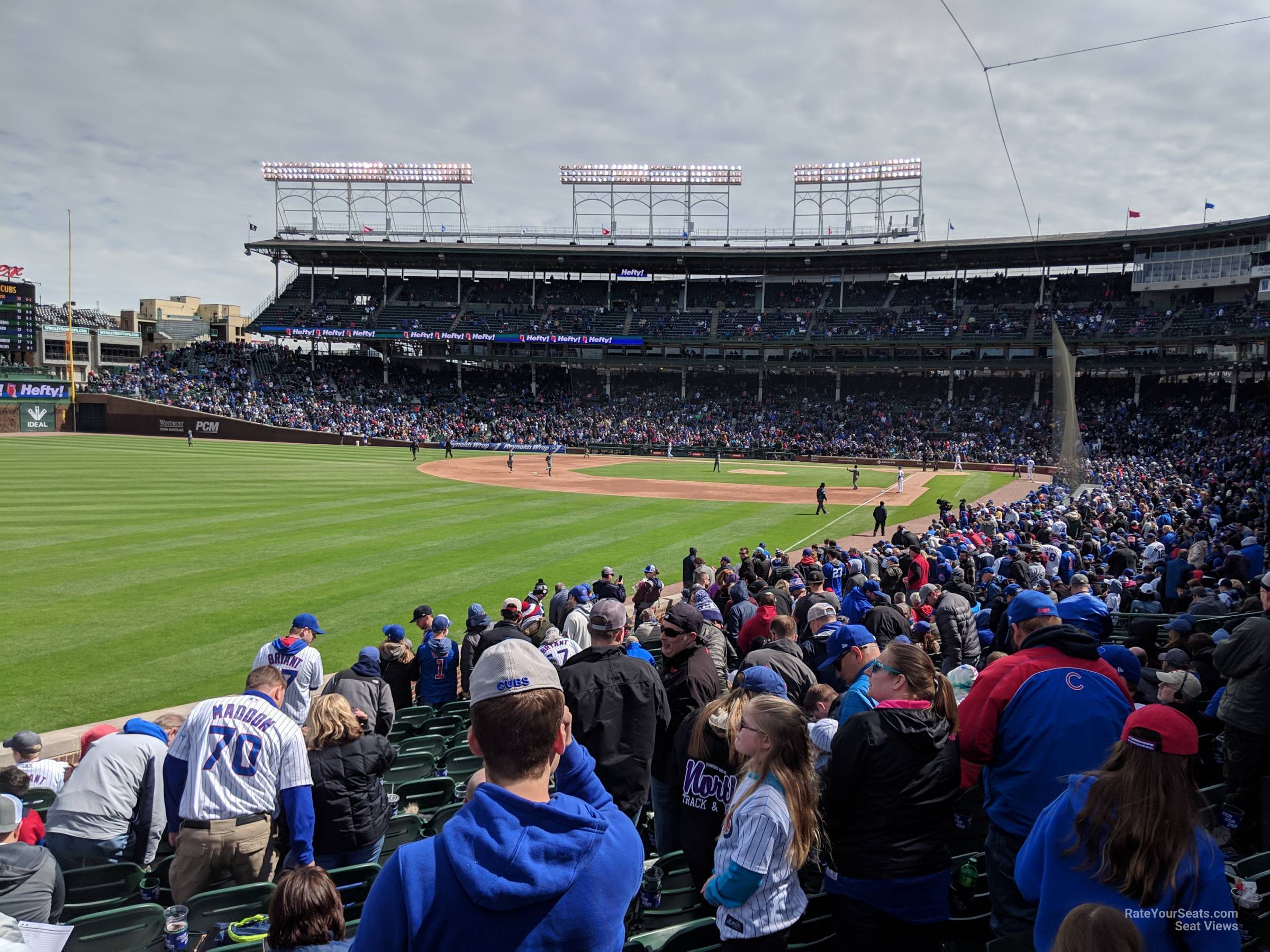 Section 102 at Wrigley Field - Chicago Cubs - RateYourSeats.com