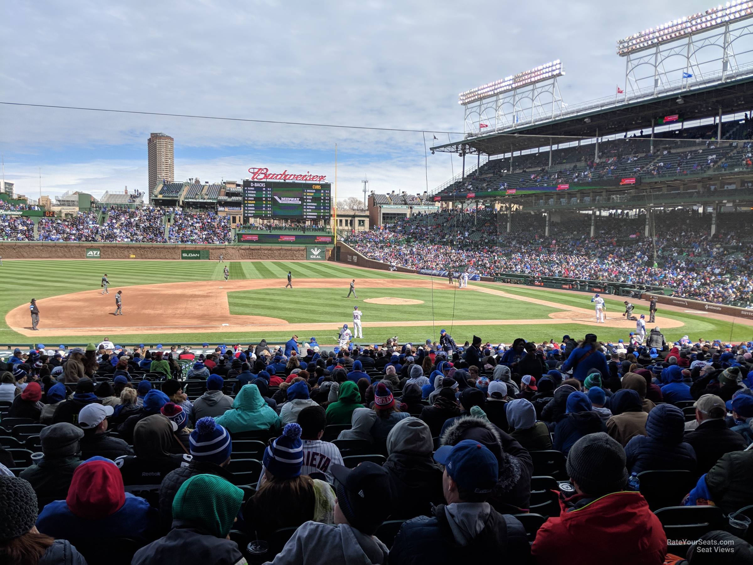 Section 111 at Wrigley Field - Chicago Cubs - RateYourSeats.com