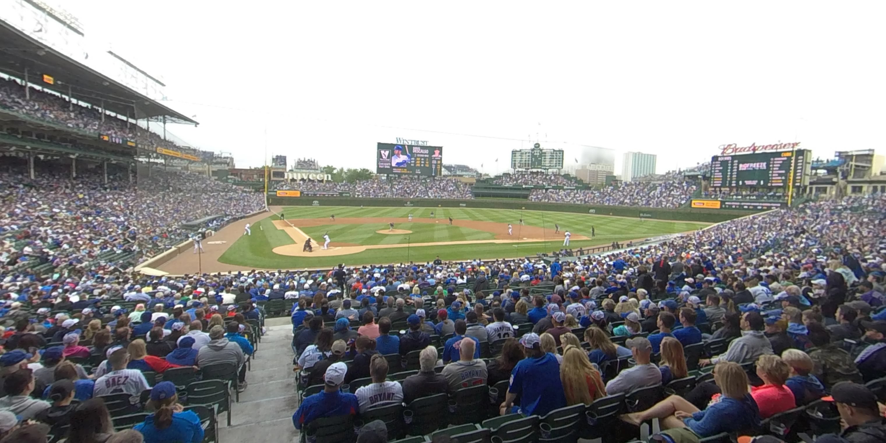 section 120 panoramic seat view  for baseball - wrigley field