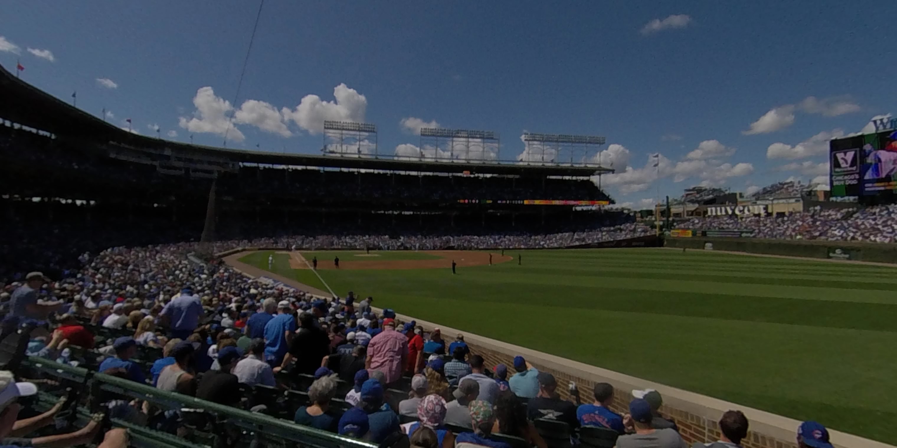 section 133 panoramic seat view  for baseball - wrigley field