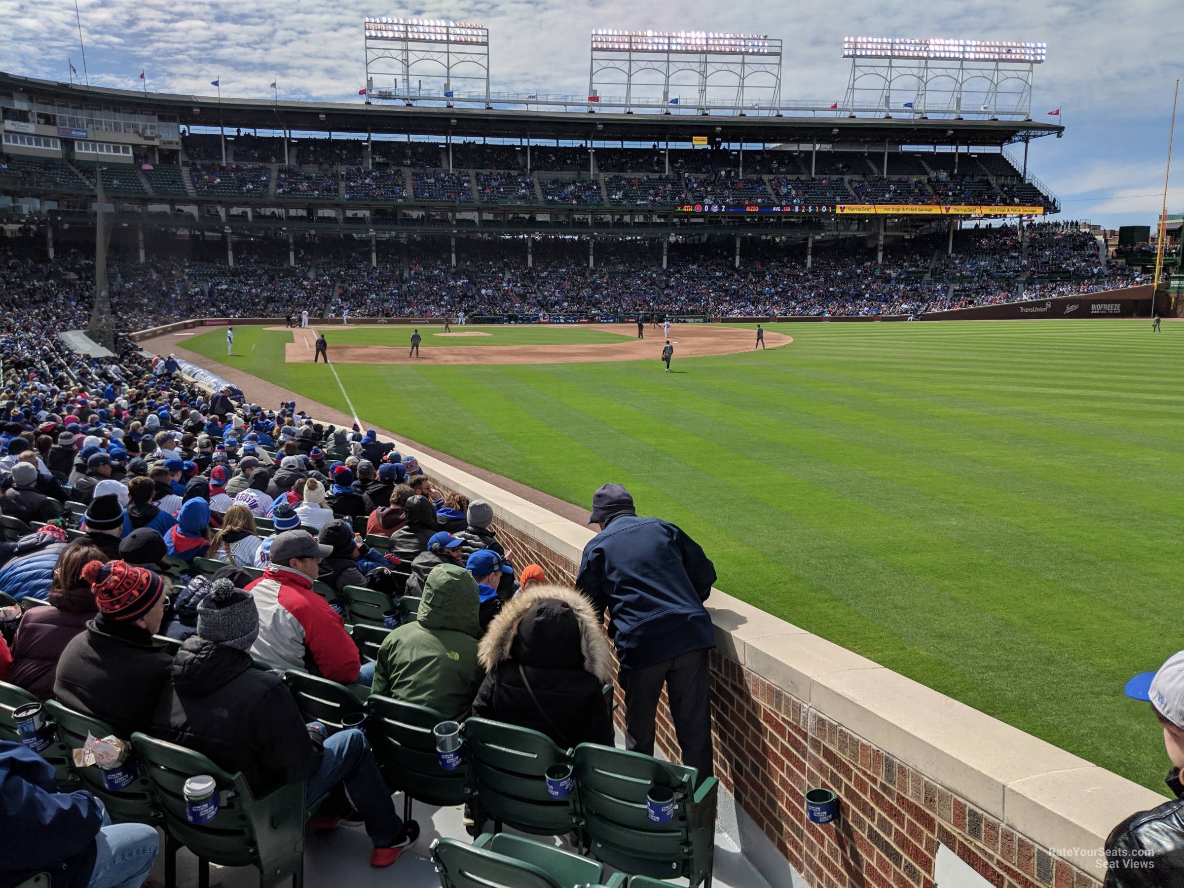 section 134, row 13 seat view  for baseball - wrigley field