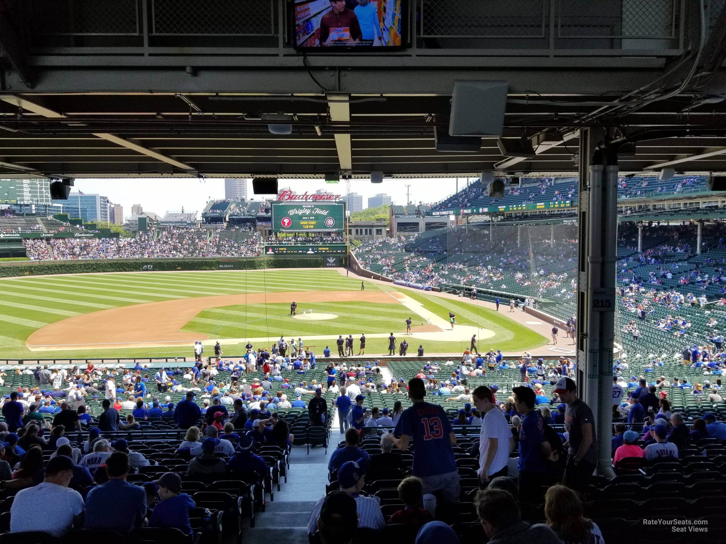 Wrigley Field Section 215 - Chicago Cubs - RateYourSeats.com