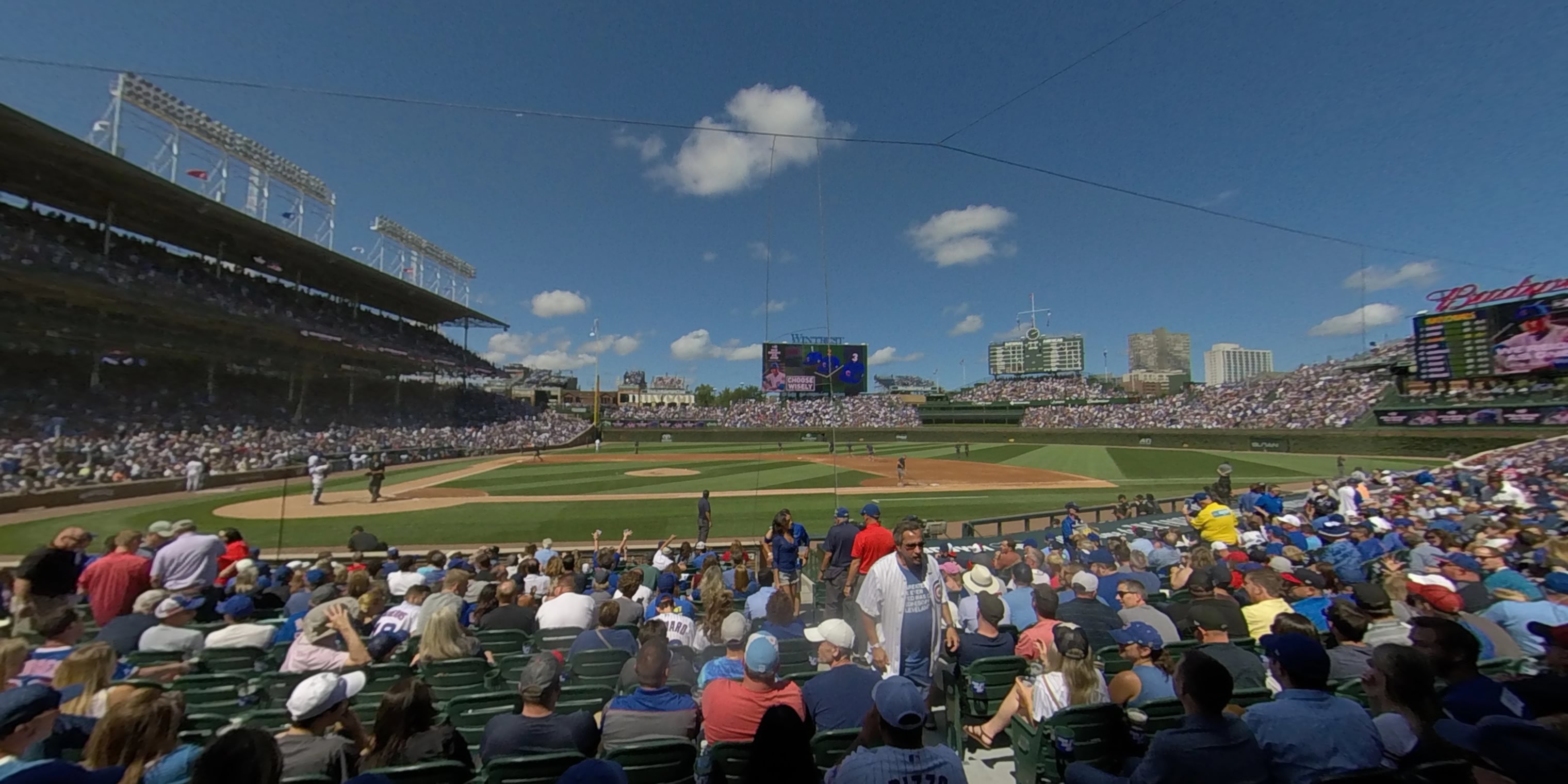 section 22 panoramic seat view  for baseball - wrigley field