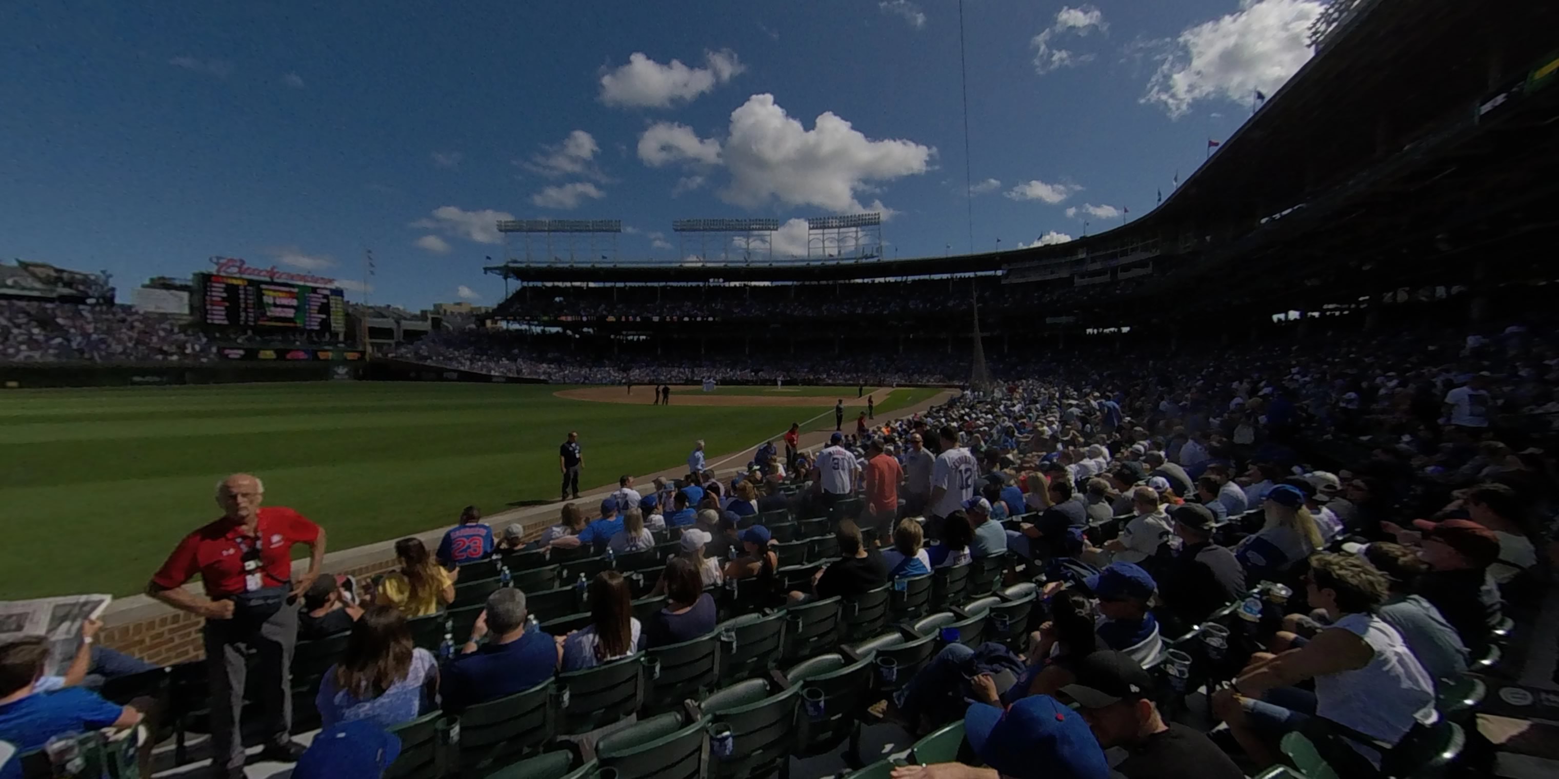 section 3 panoramic seat view  for baseball - wrigley field
