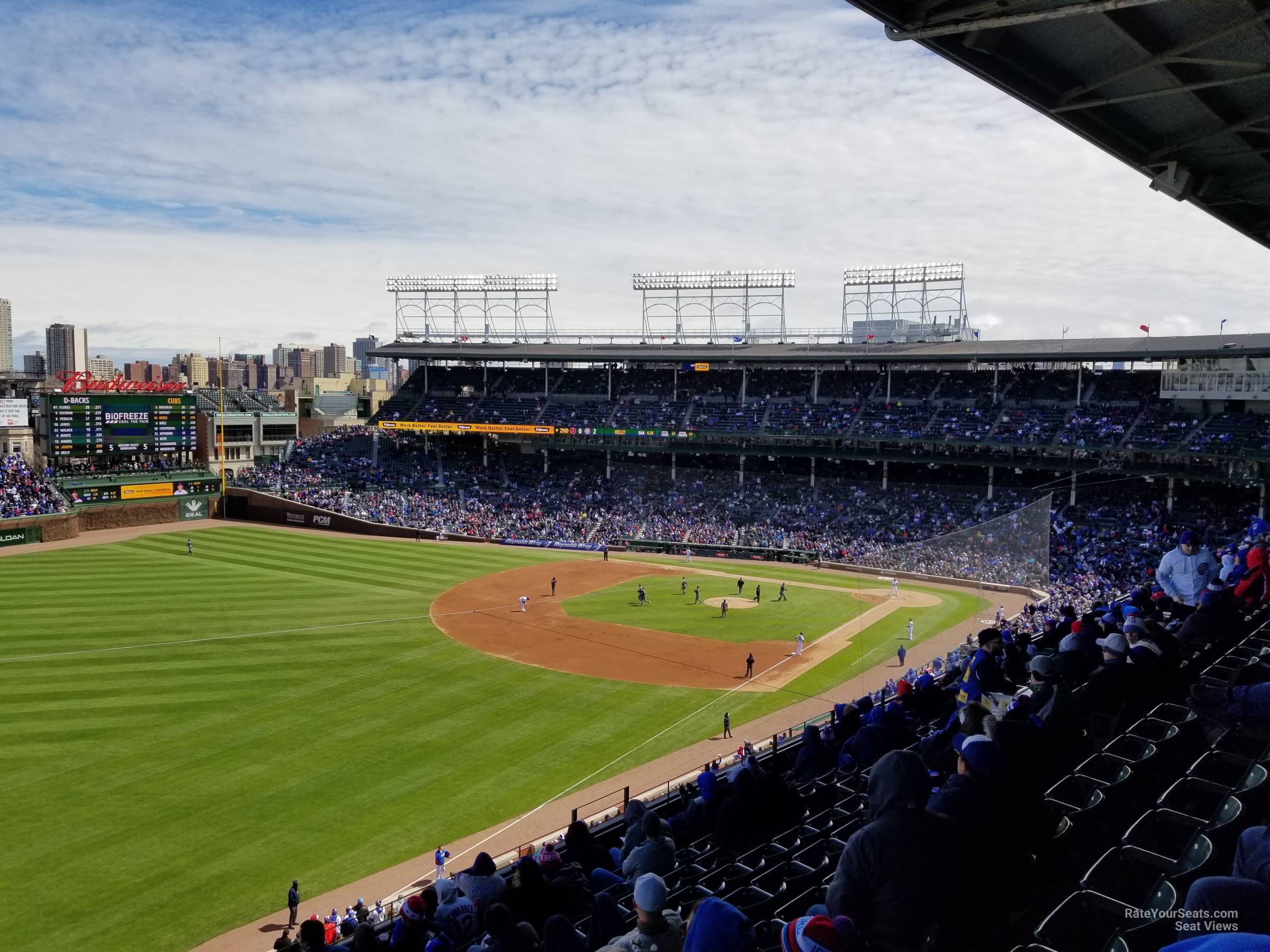 section 304, row 8 seat view for baseball - wrigley field