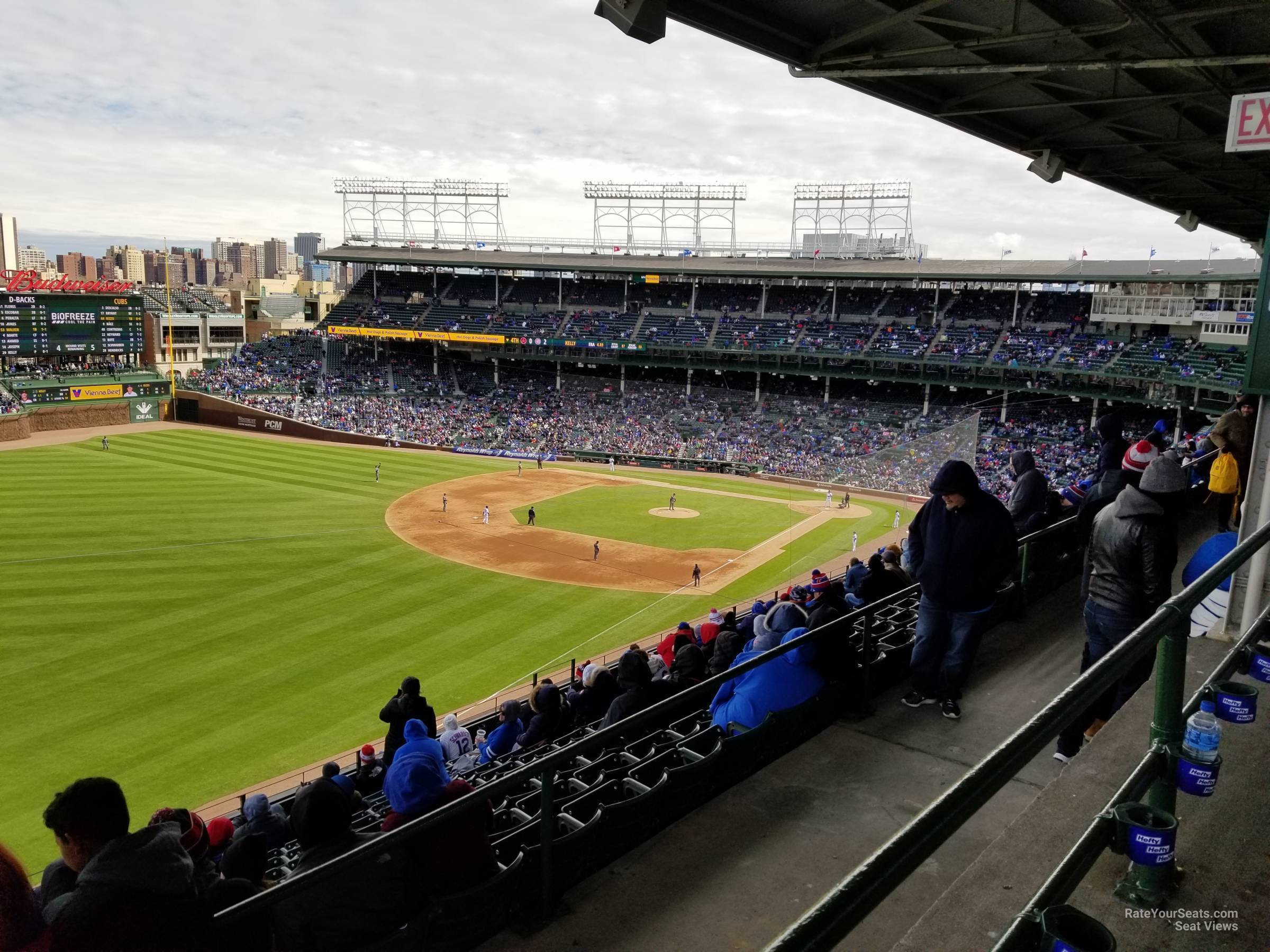 section 404, row 1 seat view  for baseball - wrigley field