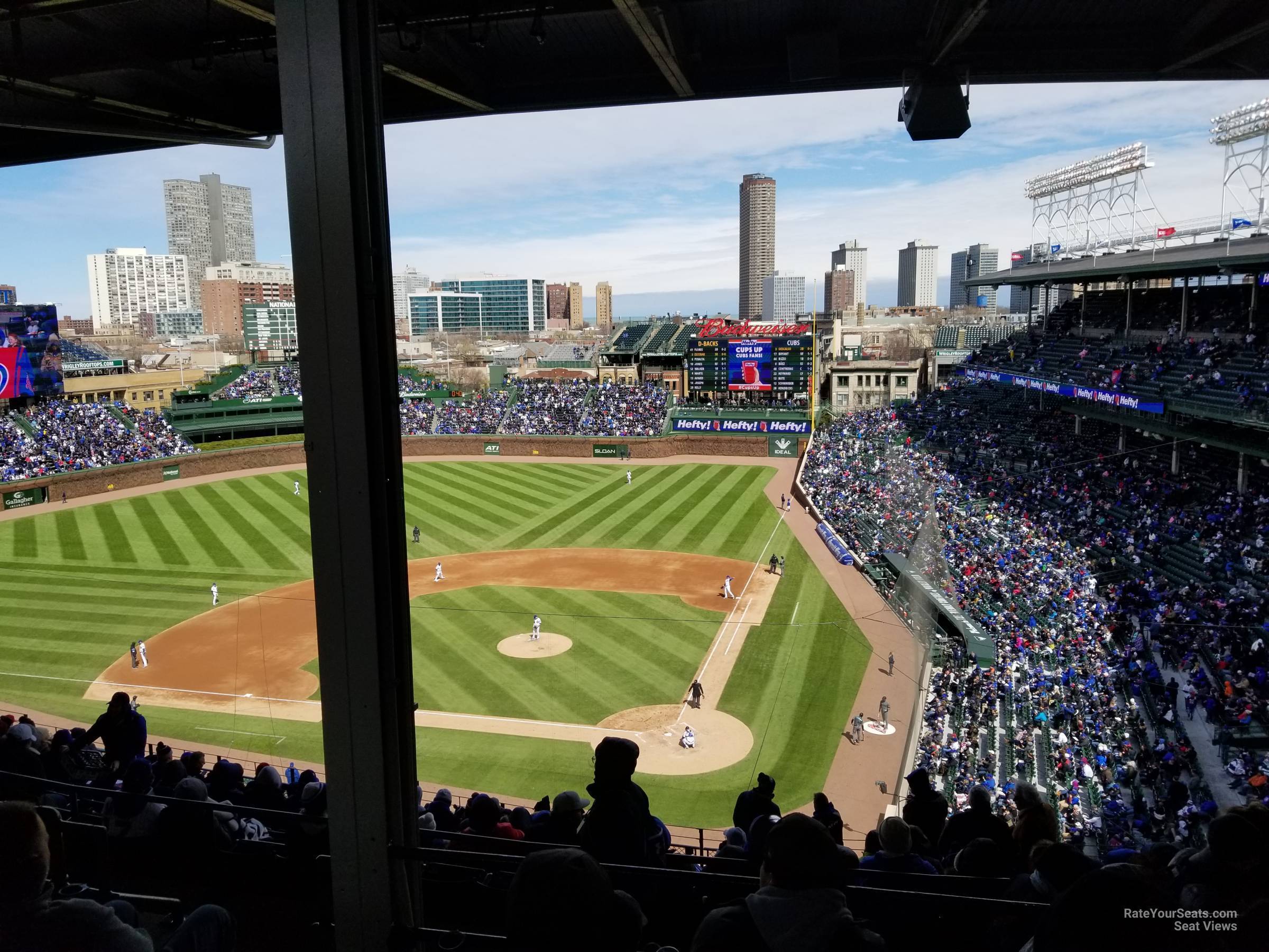 section 415, row 5 seat view  for baseball - wrigley field
