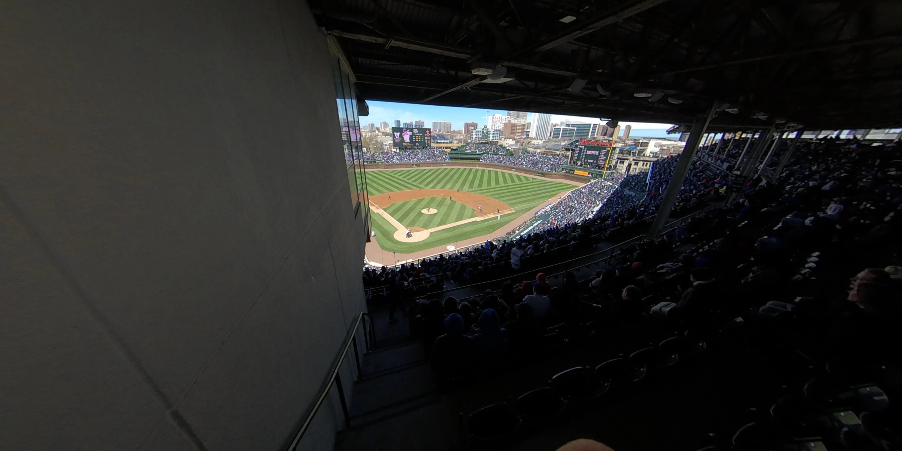 section 419 panoramic seat view  for baseball - wrigley field