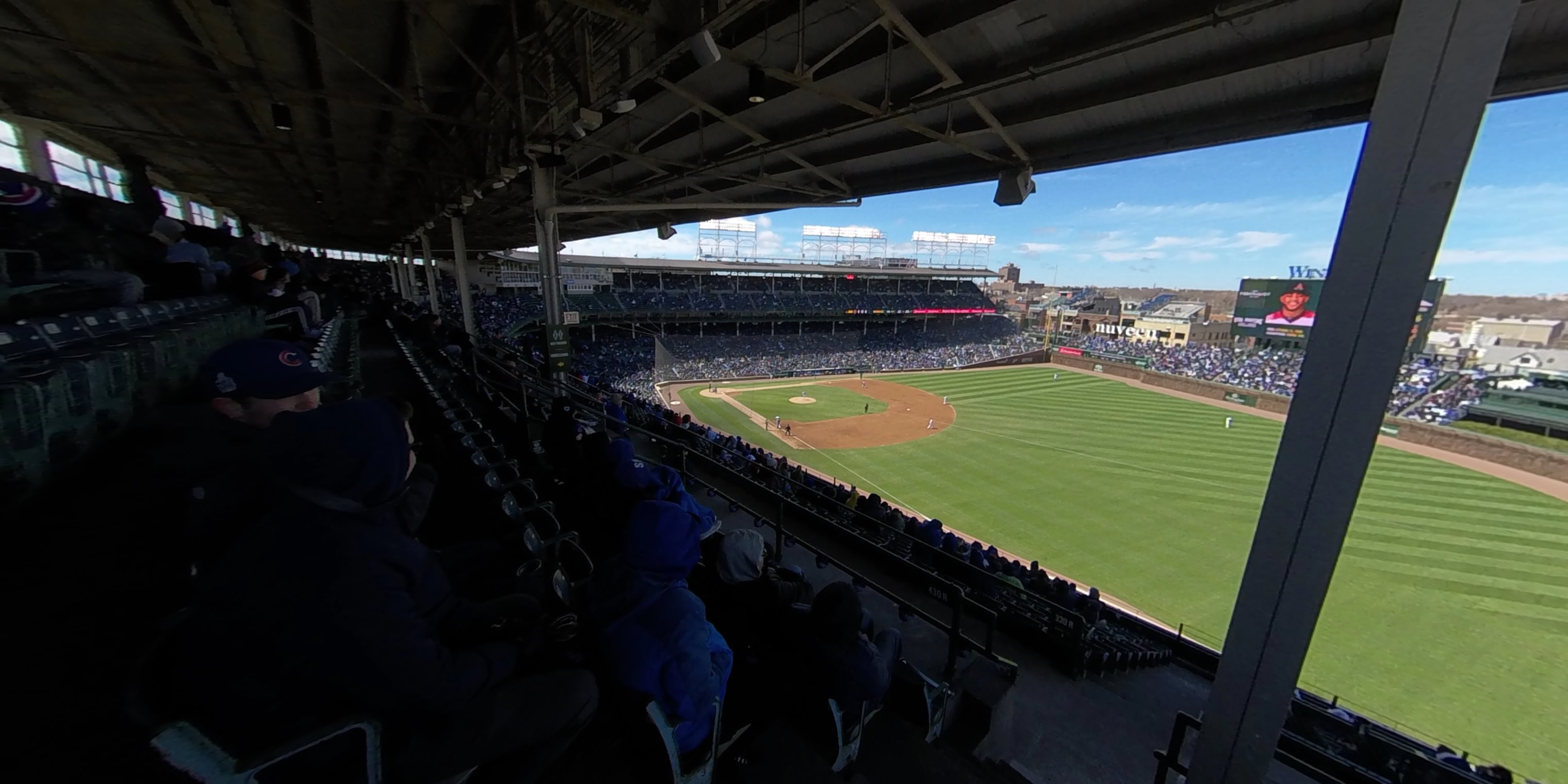 section 430 panoramic seat view  for baseball - wrigley field