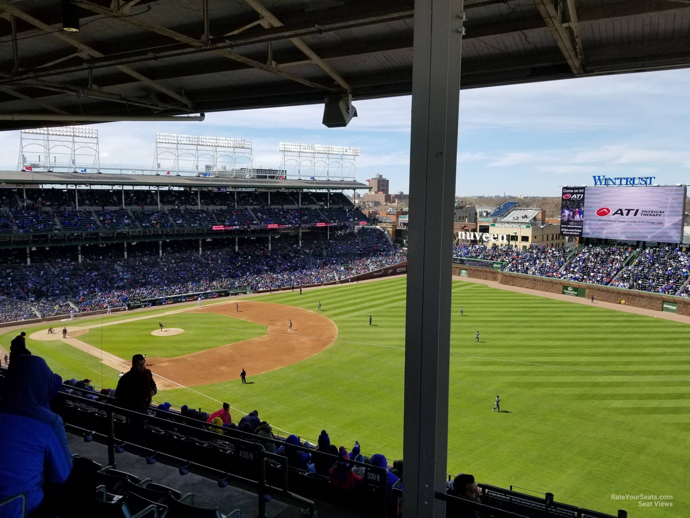 section 431, row 5 seat view  for baseball - wrigley field