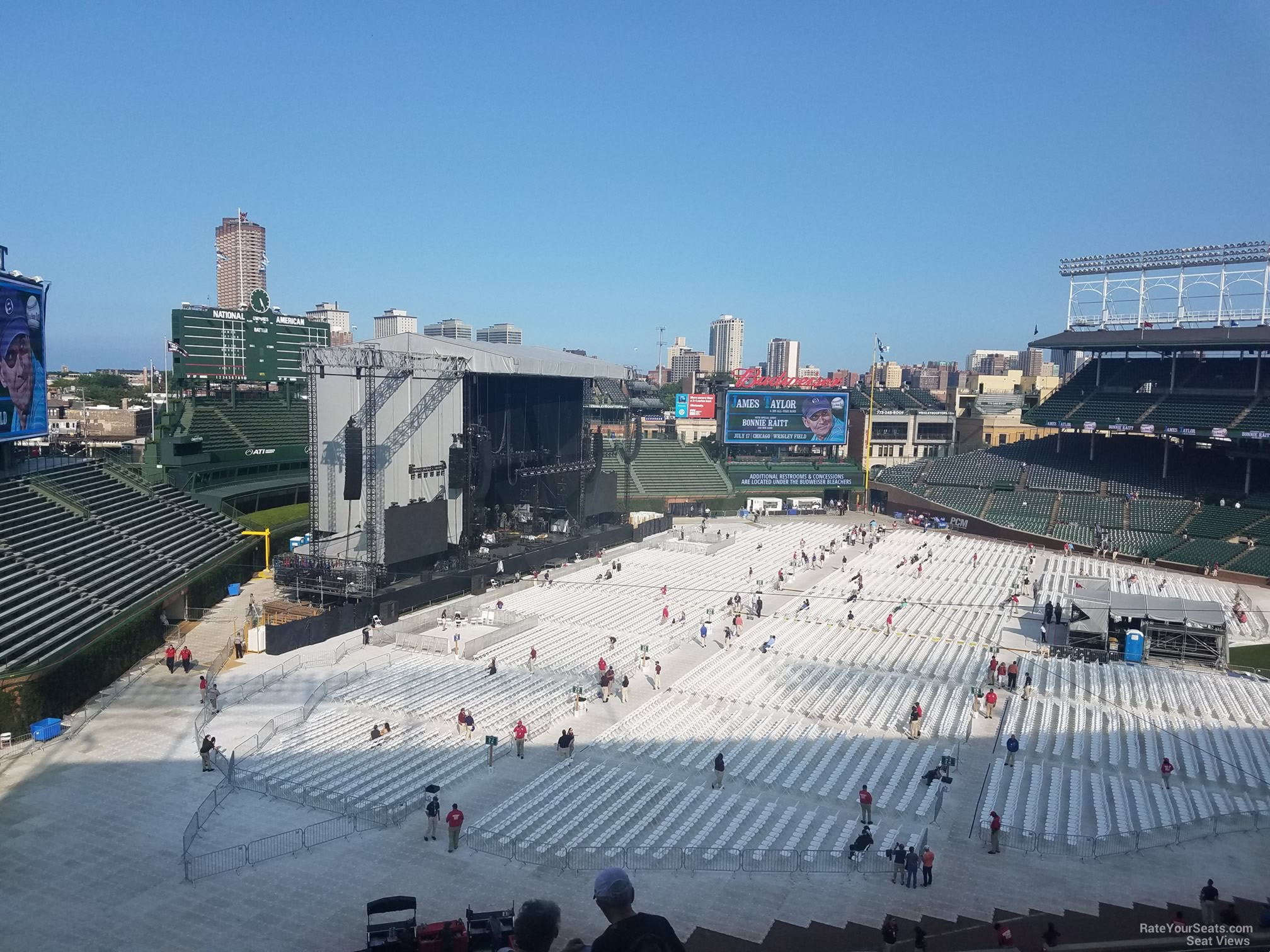 section 305, row 7 seat view  for concert - wrigley field