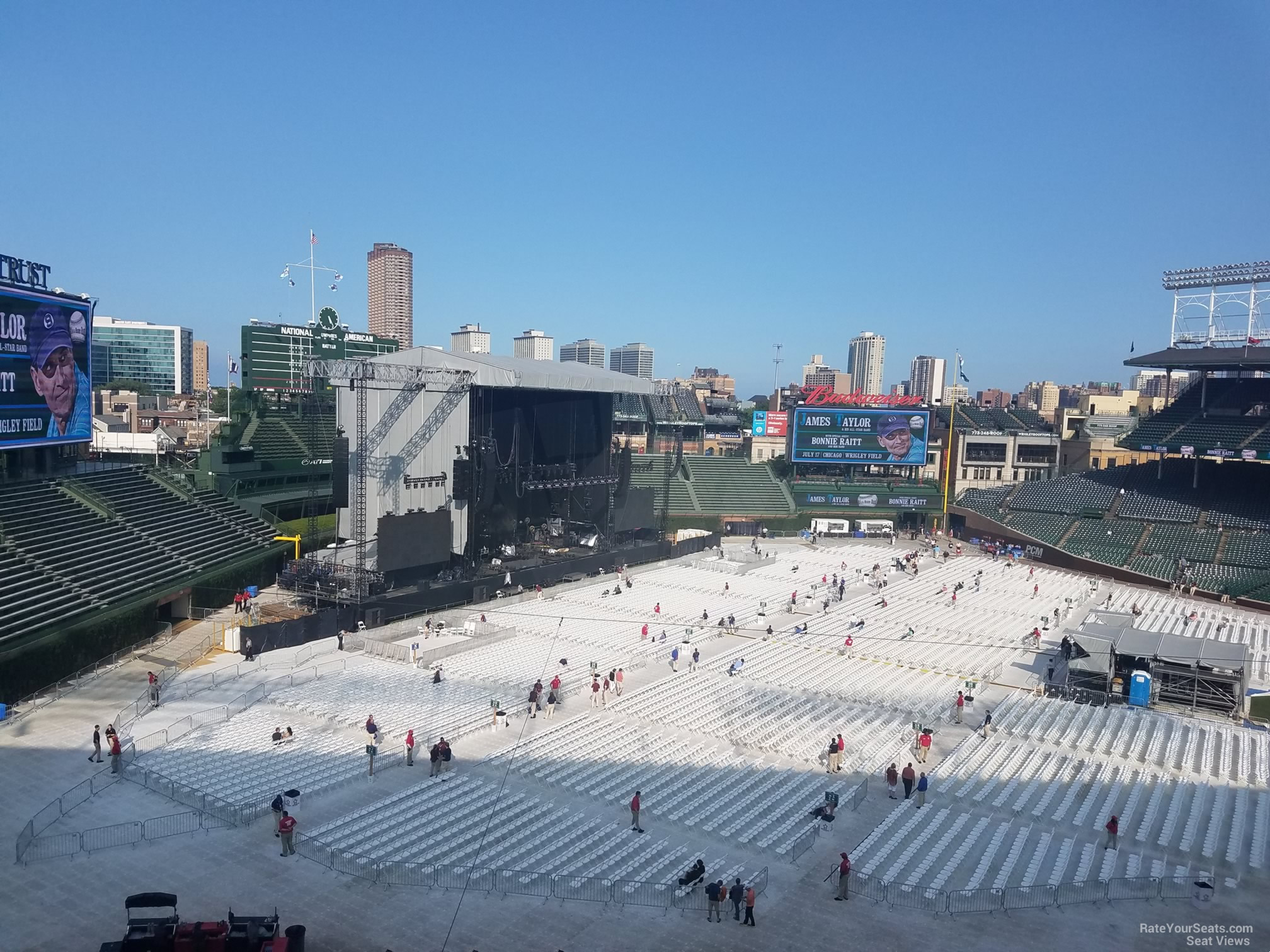 section 306, row 7 seat view  for concert - wrigley field