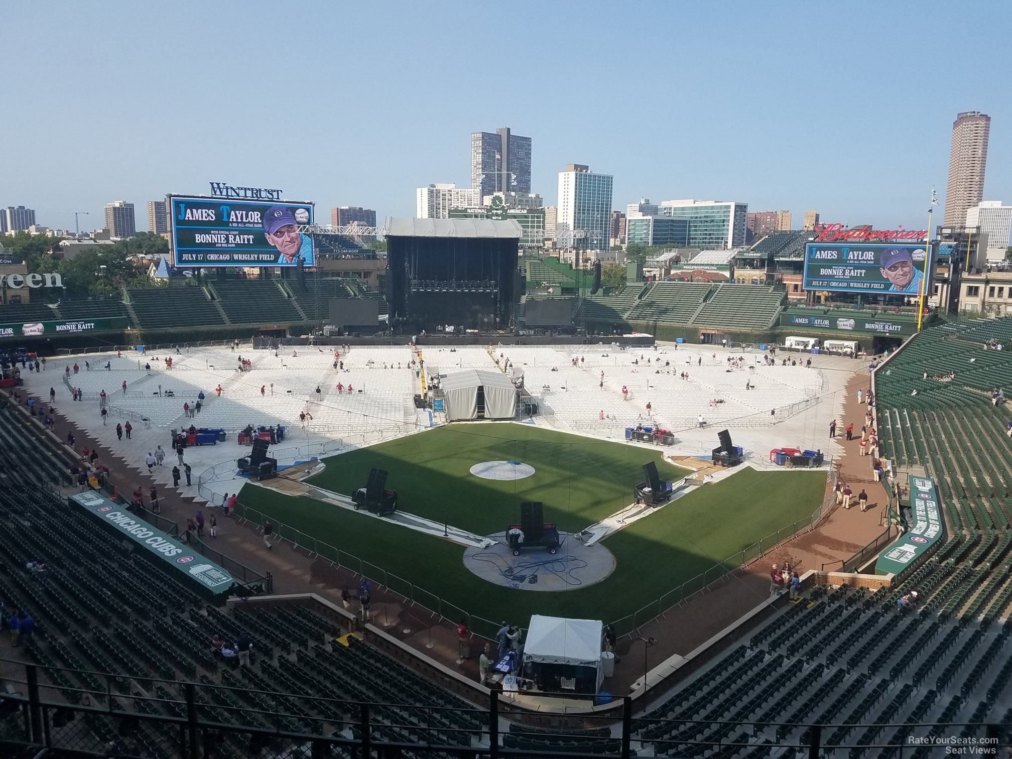 section 317, row 7 seat view  for concert - wrigley field