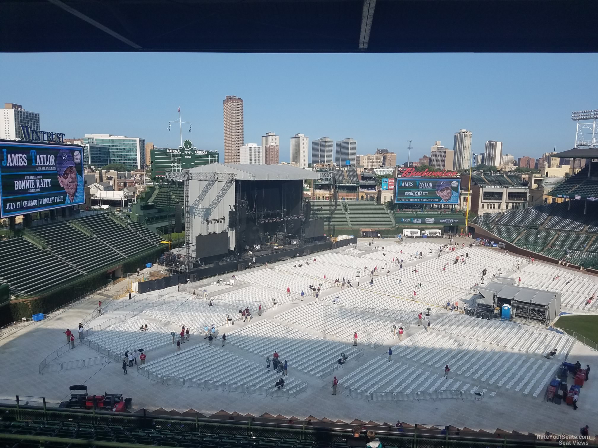 section 407, row 4 seat view  for concert - wrigley field