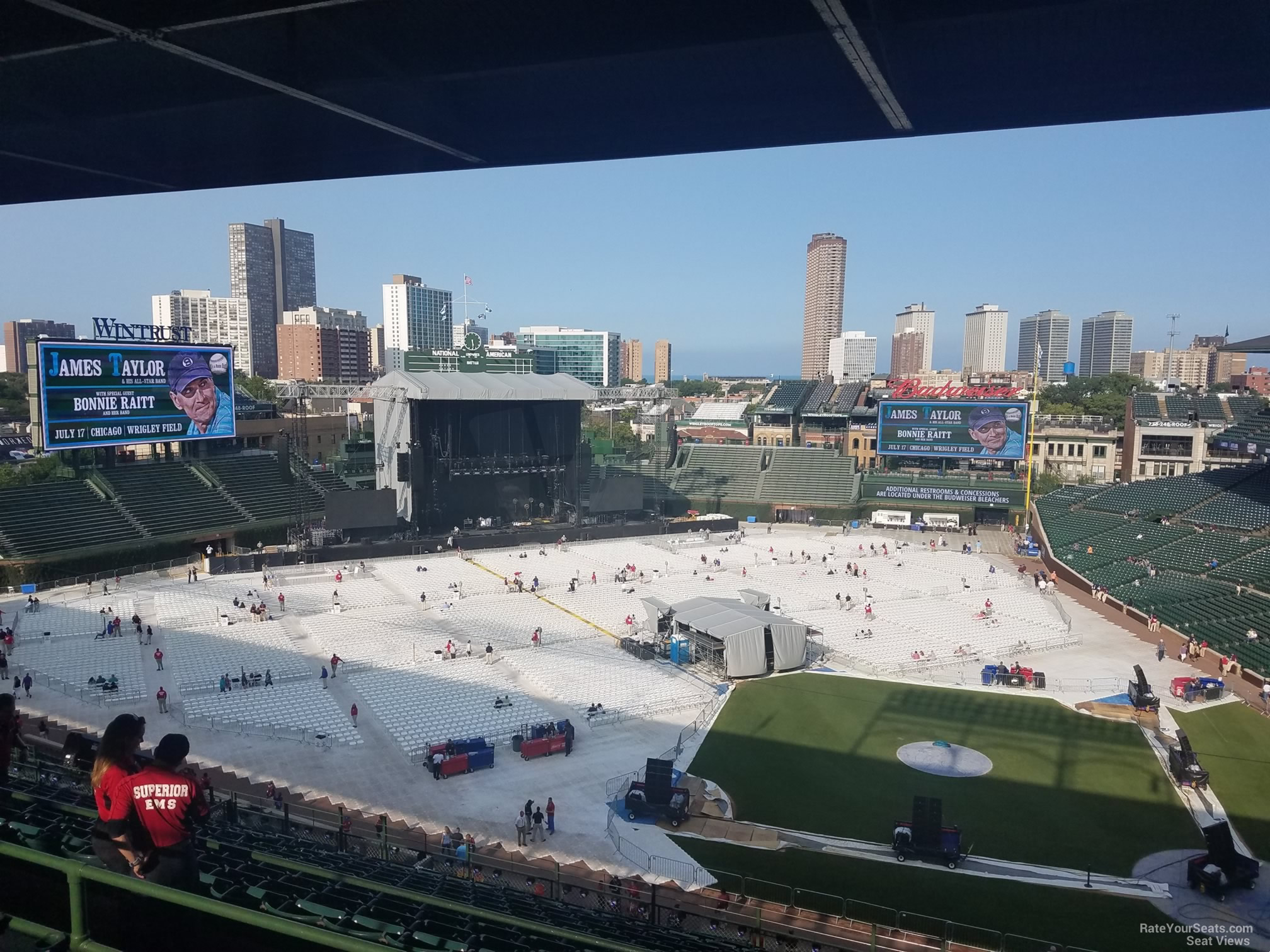 Section 412 at Wrigley Field for Concerts