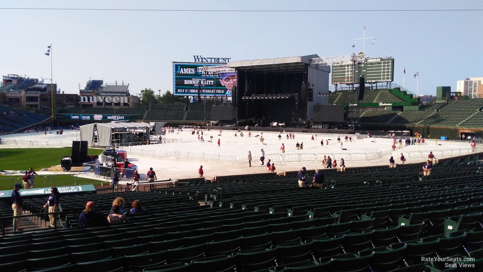 section 124, row 15 seat view  for concert - wrigley field