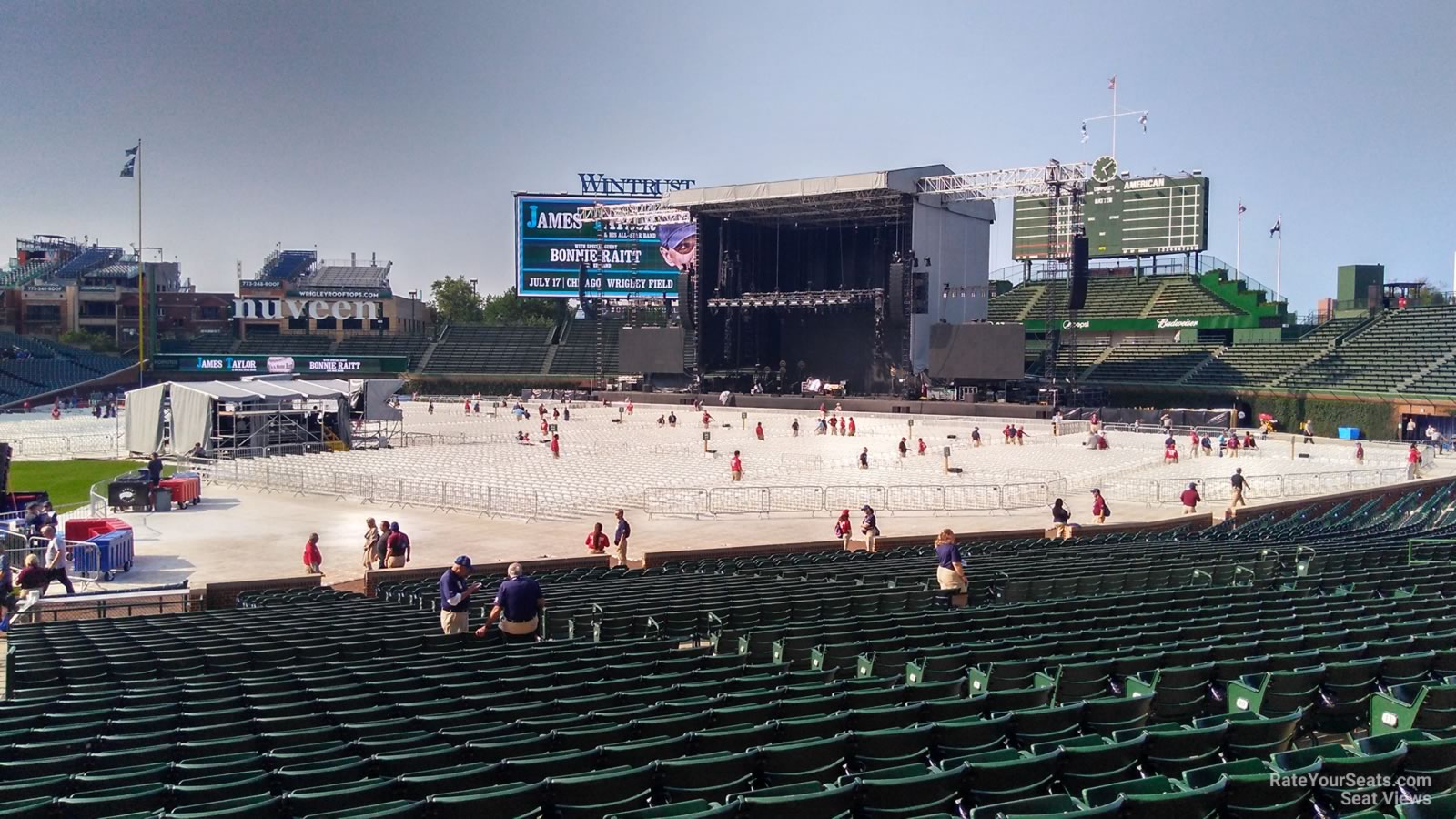 section 125, row 15 seat view  for concert - wrigley field