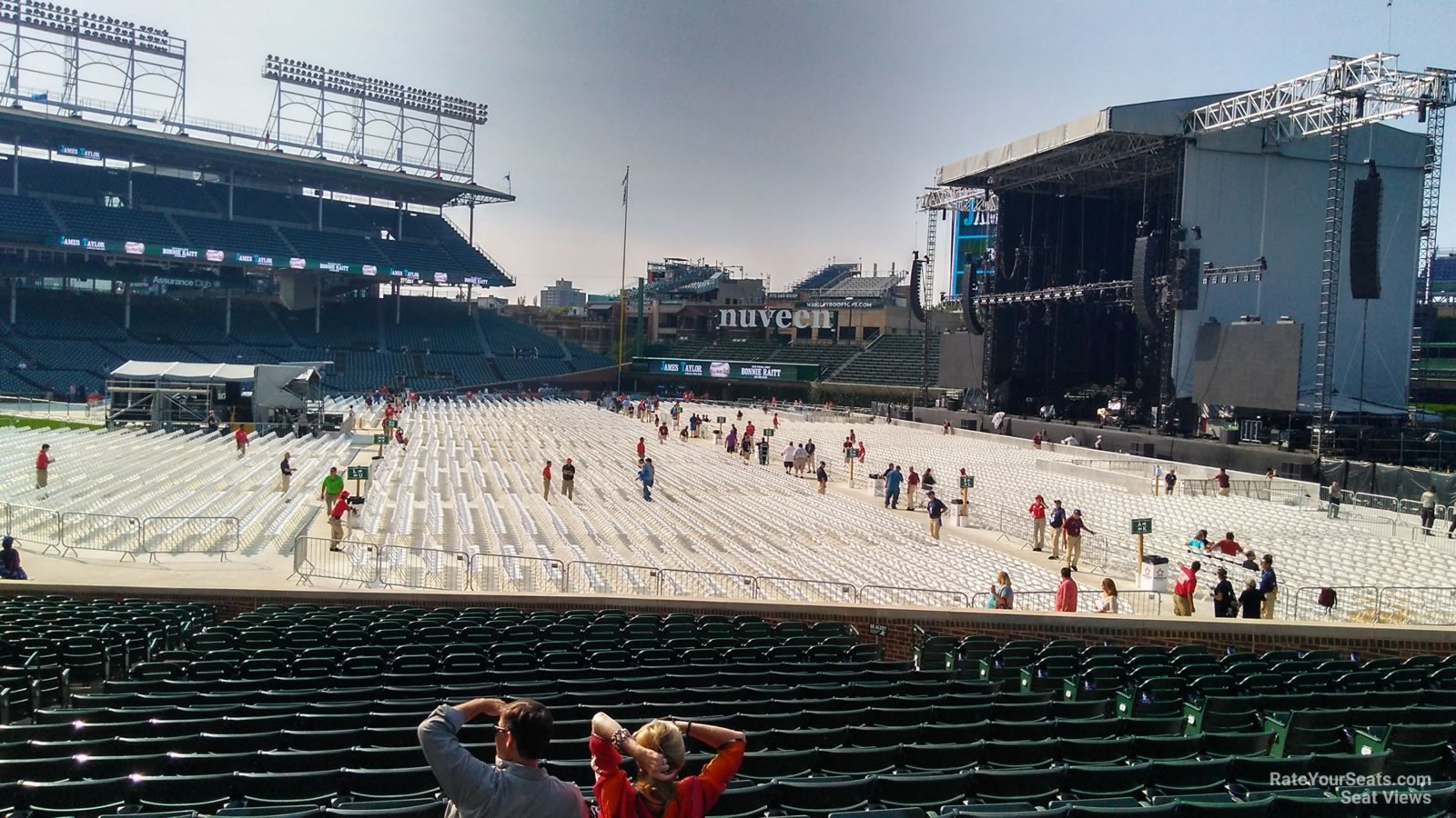 section 131, row 15 seat view  for concert - wrigley field