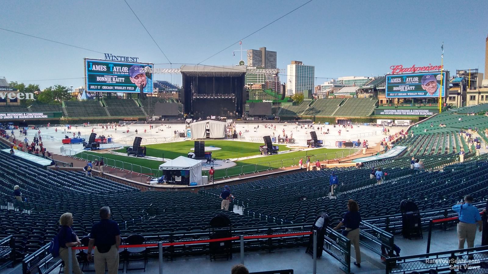 section 217, row 7 seat view  for concert - wrigley field