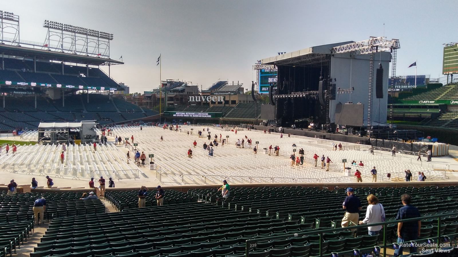 section 230, row 7 seat view  for concert - wrigley field