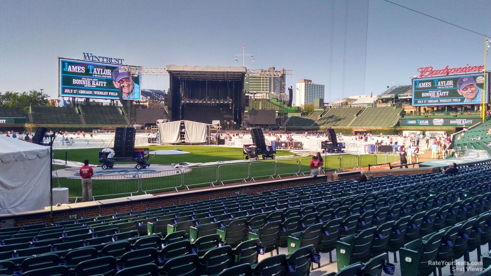 section 19, row 10 seat view  for concert - wrigley field