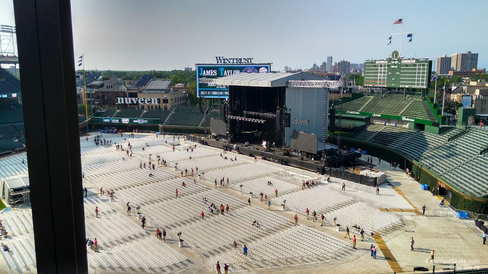 section 428, row 4 seat view  for concert - wrigley field