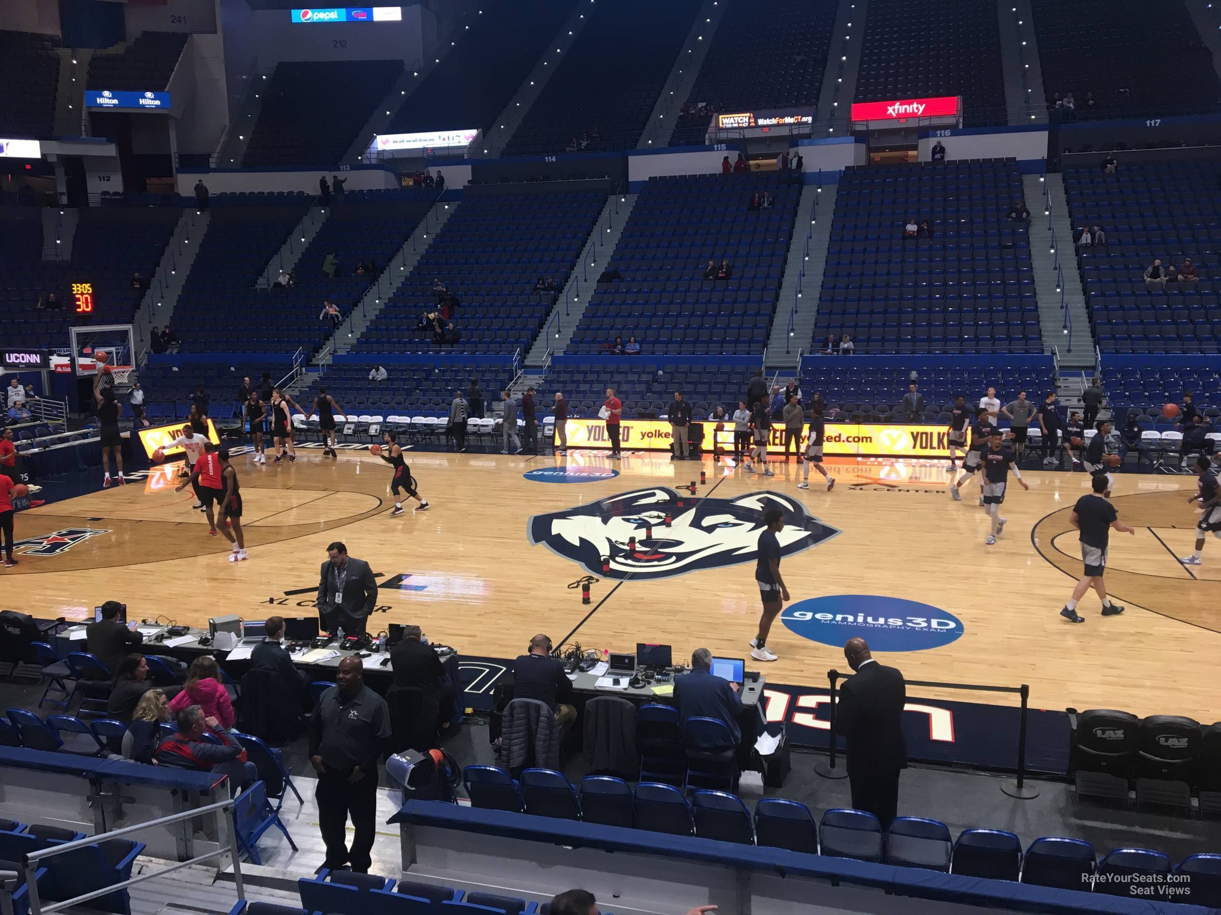 XL Center Section 103 - RateYourSeats.com