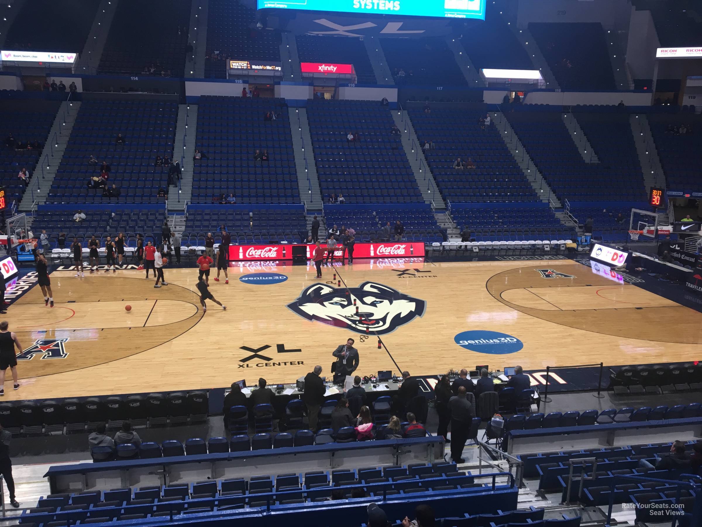 XL Center Section 104 - RateYourSeats.com