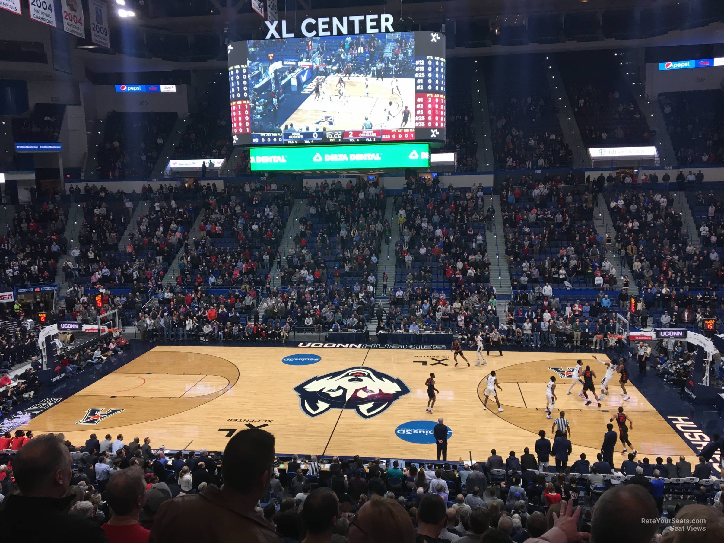 section 115, row r seat view  - xl center