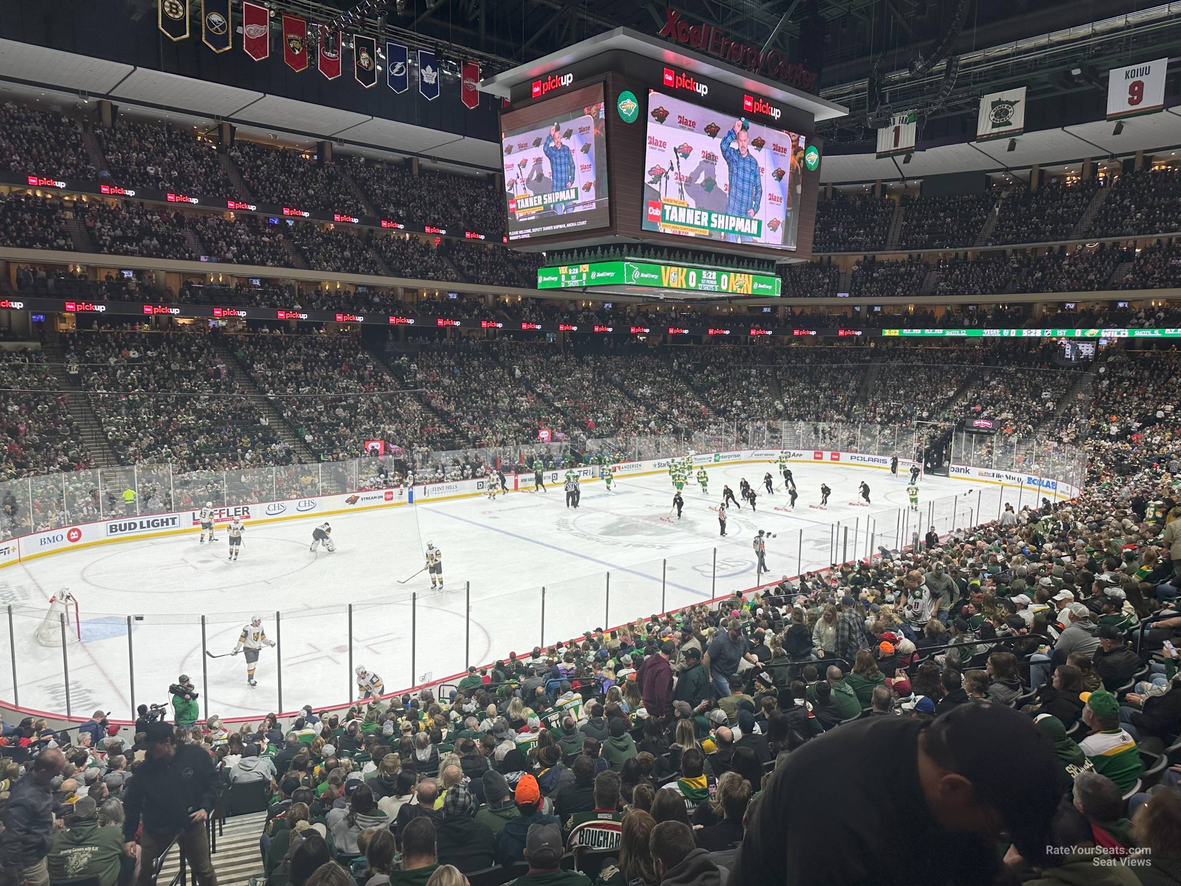 section 106, row 23 seat view  for hockey - xcel energy center
