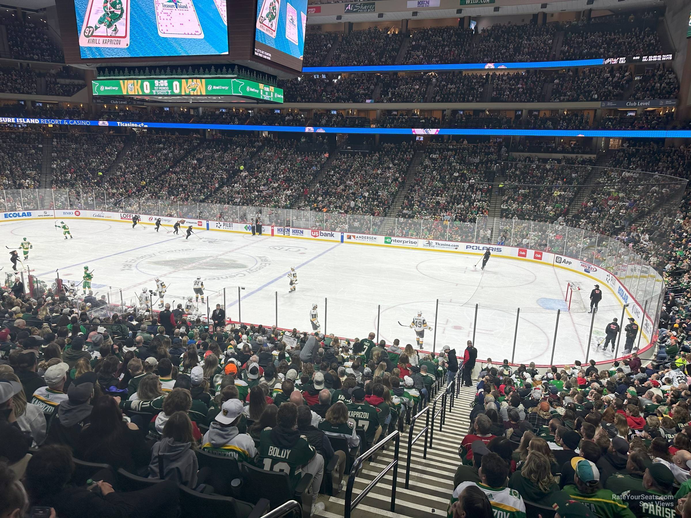 section 114, row 23 seat view  for hockey - xcel energy center