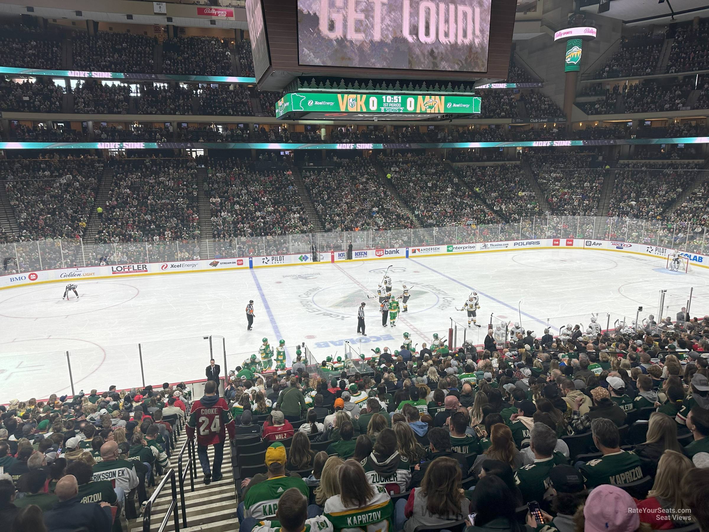 section 117, row 26 seat view  for hockey - xcel energy center