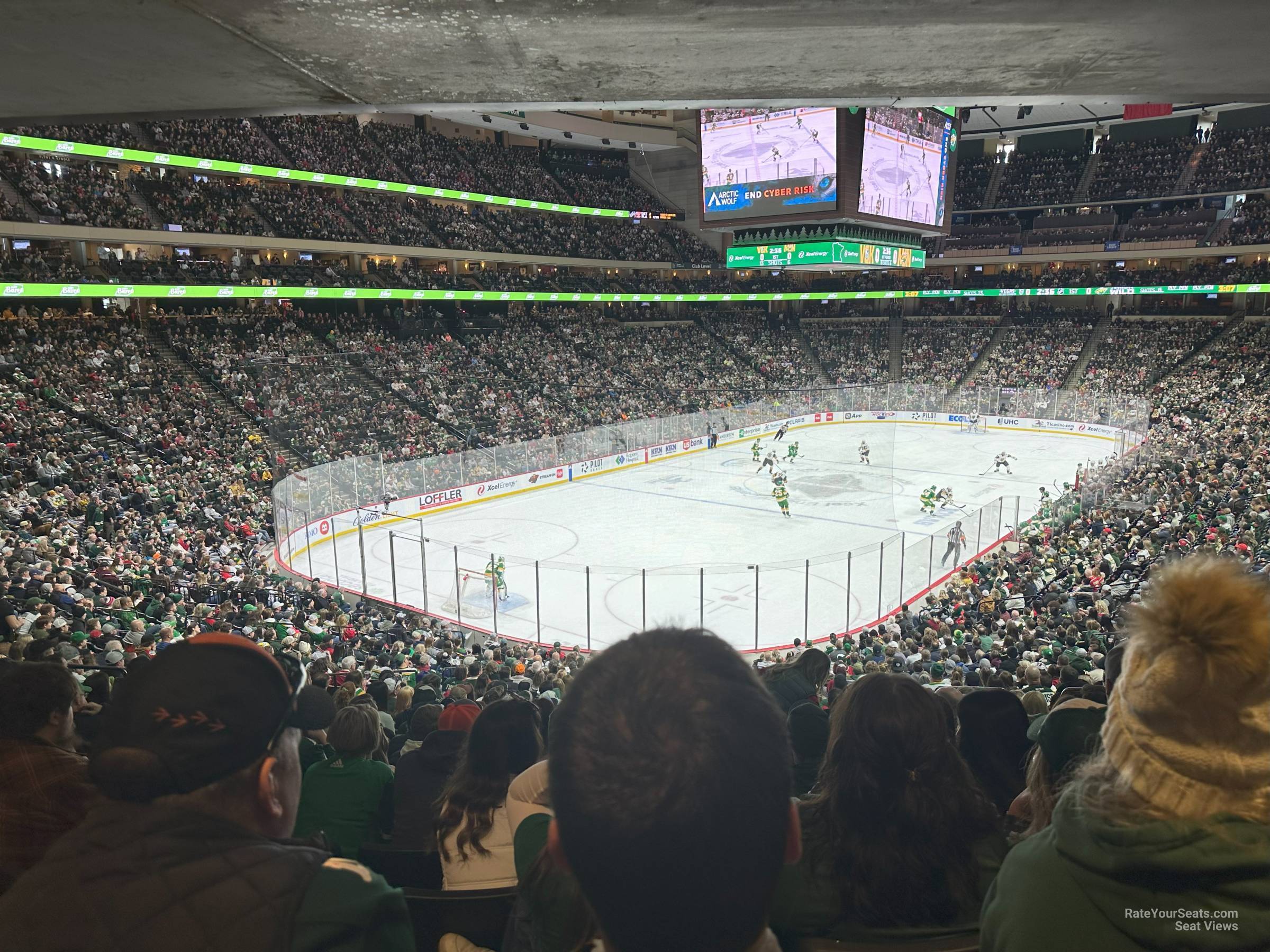 section 121, row 26 seat view  for hockey - xcel energy center