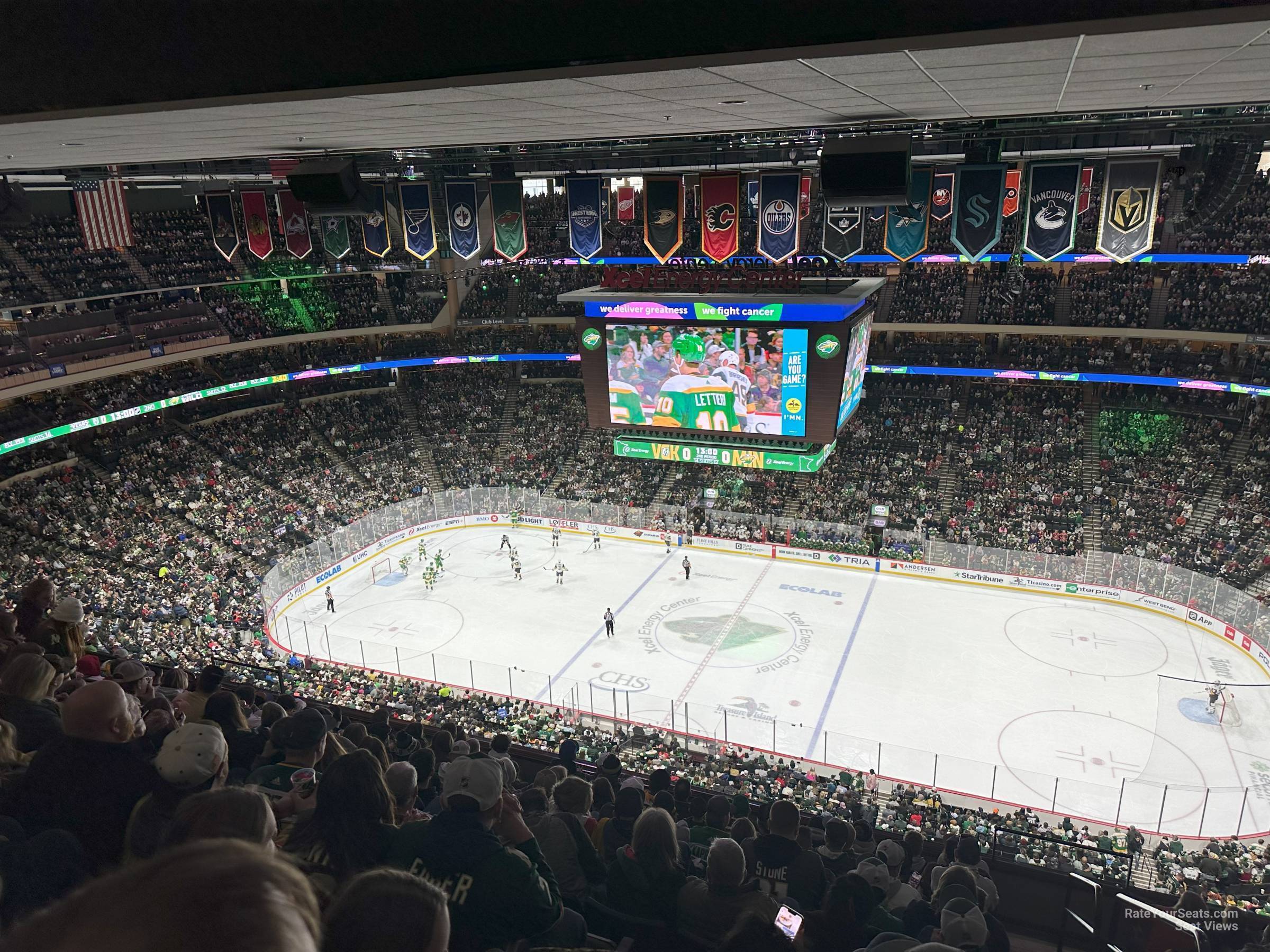 section 203, row 11 seat view  for hockey - xcel energy center