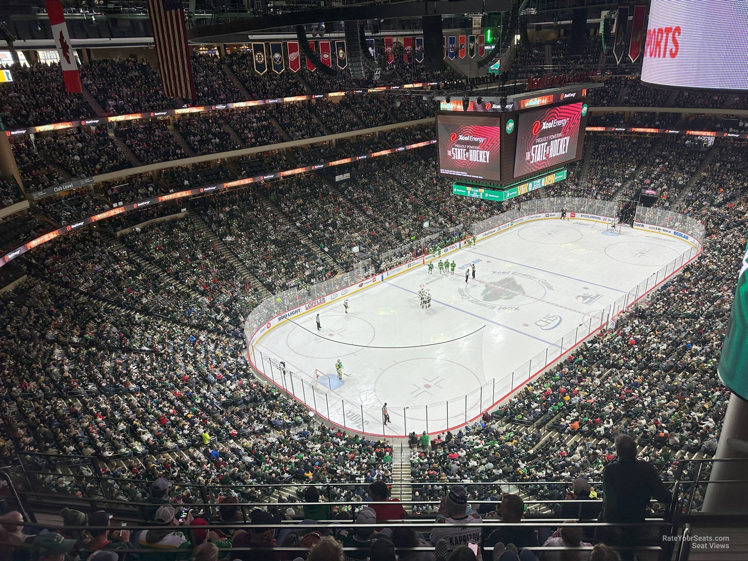 section 208, row whl seat view  for hockey - xcel energy center