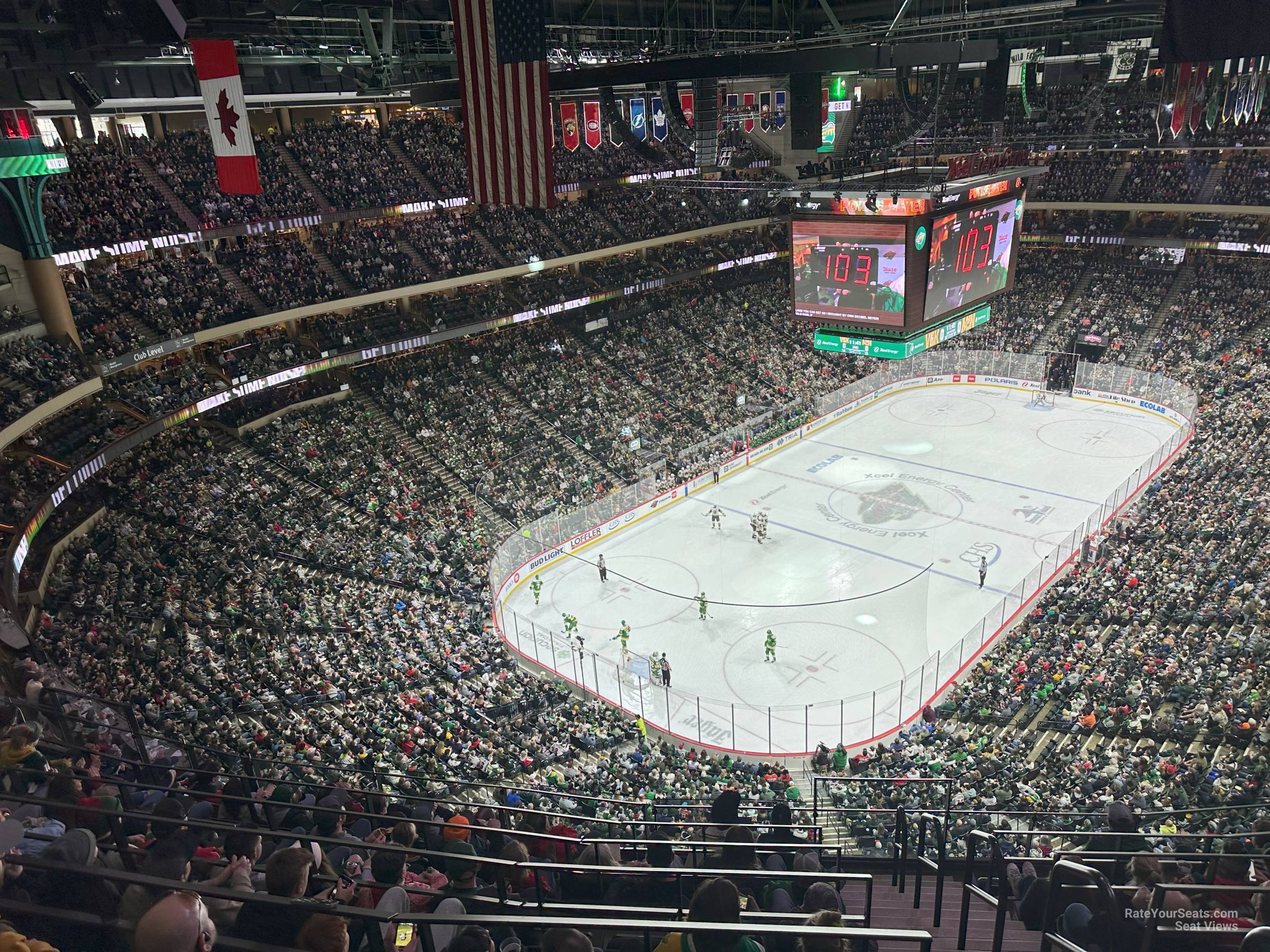 section 209, row rls seat view  for hockey - xcel energy center
