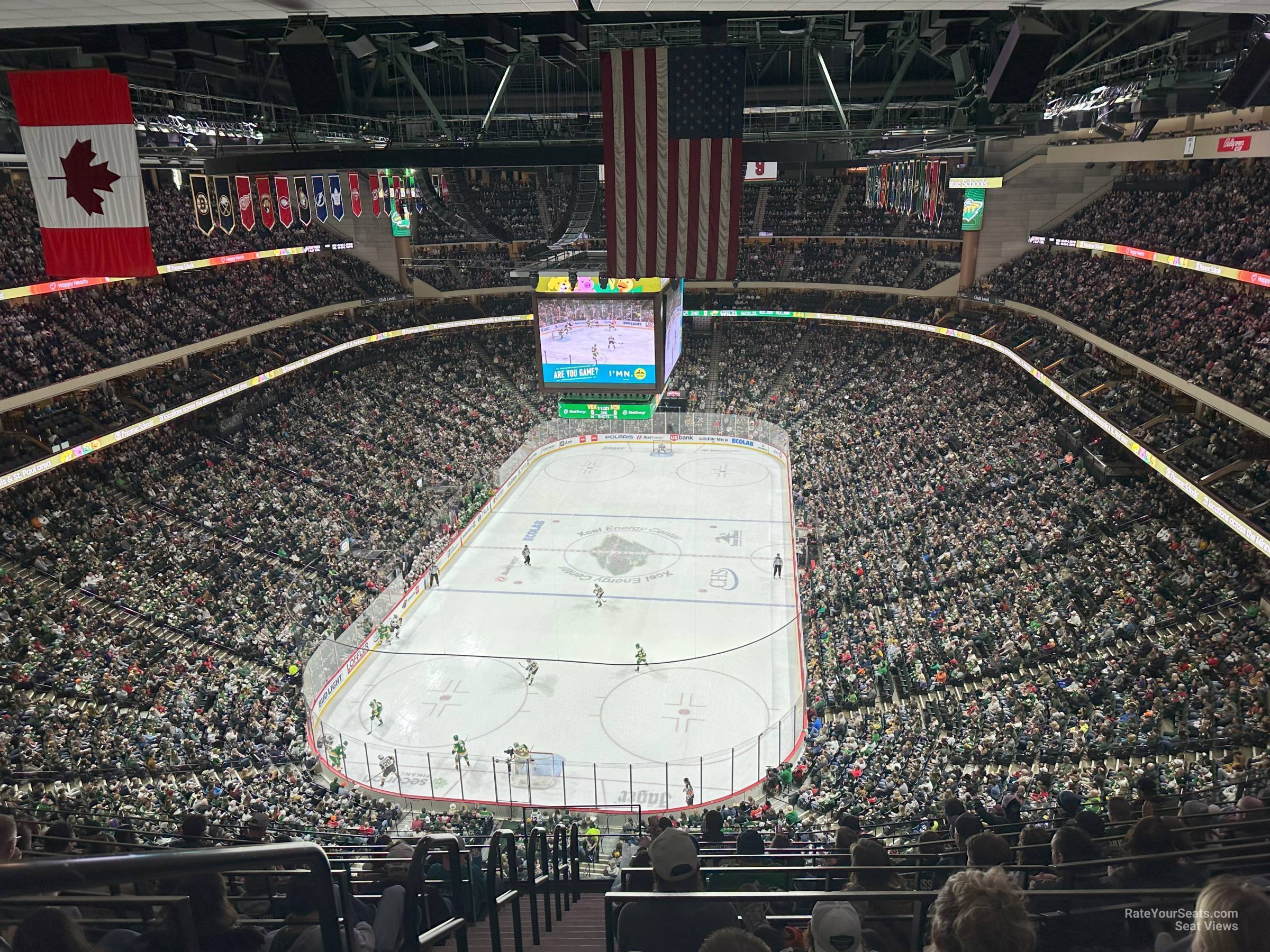 section 210, row 7 seat view  for hockey - xcel energy center