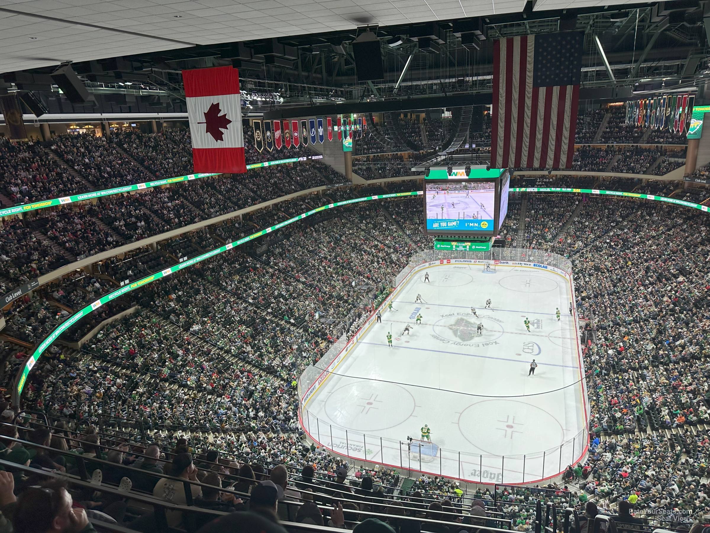 section 211, row whl seat view  for hockey - xcel energy center