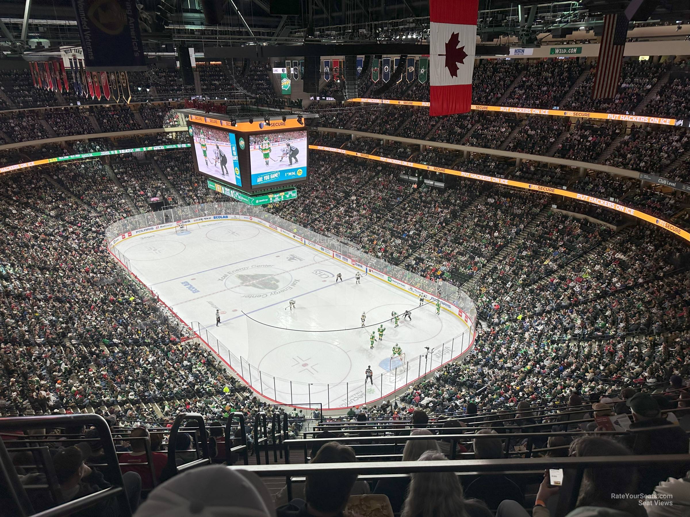 section 214, row rls seat view  for hockey - xcel energy center