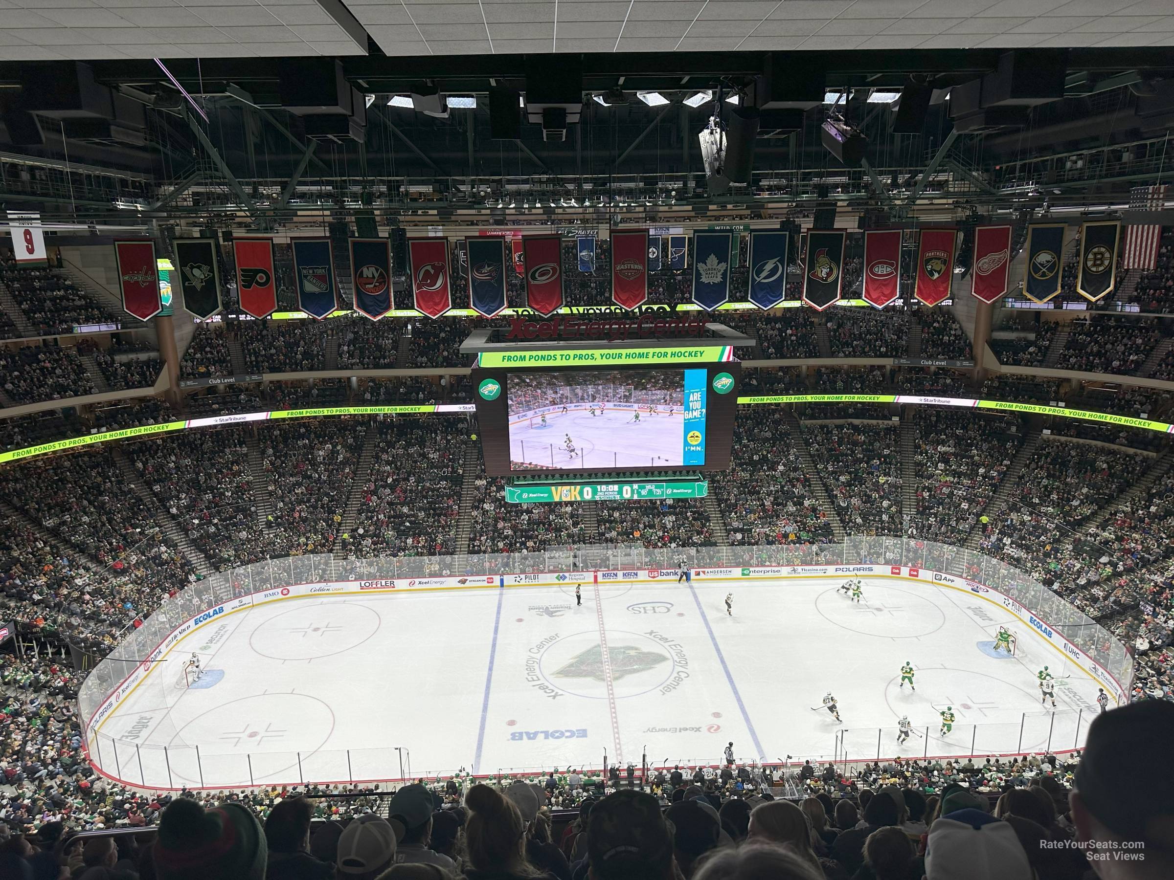 section 219, row 11 seat view  for hockey - xcel energy center