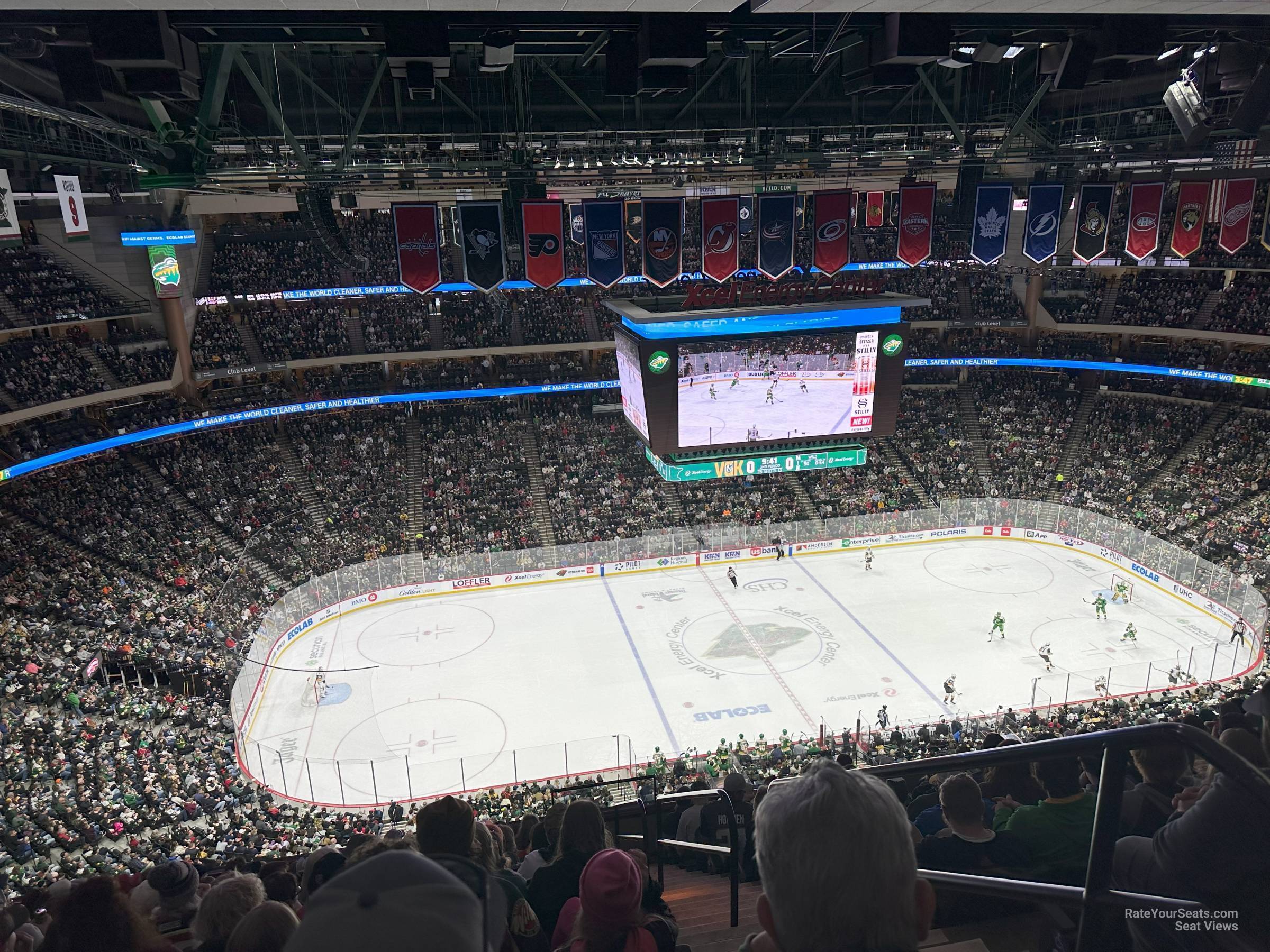 section 221, row rls seat view  for hockey - xcel energy center