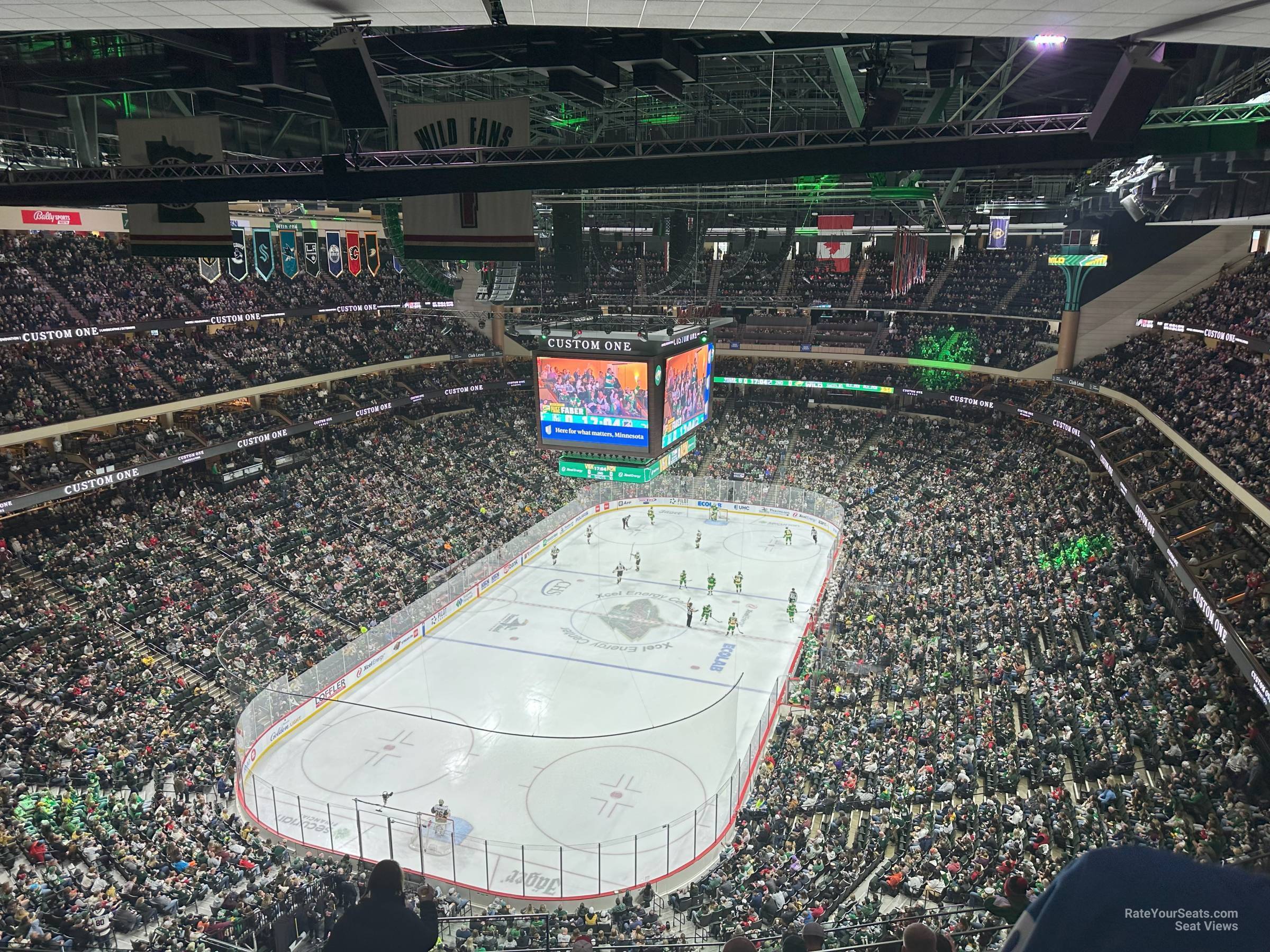section 224, row rls seat view  for hockey - xcel energy center