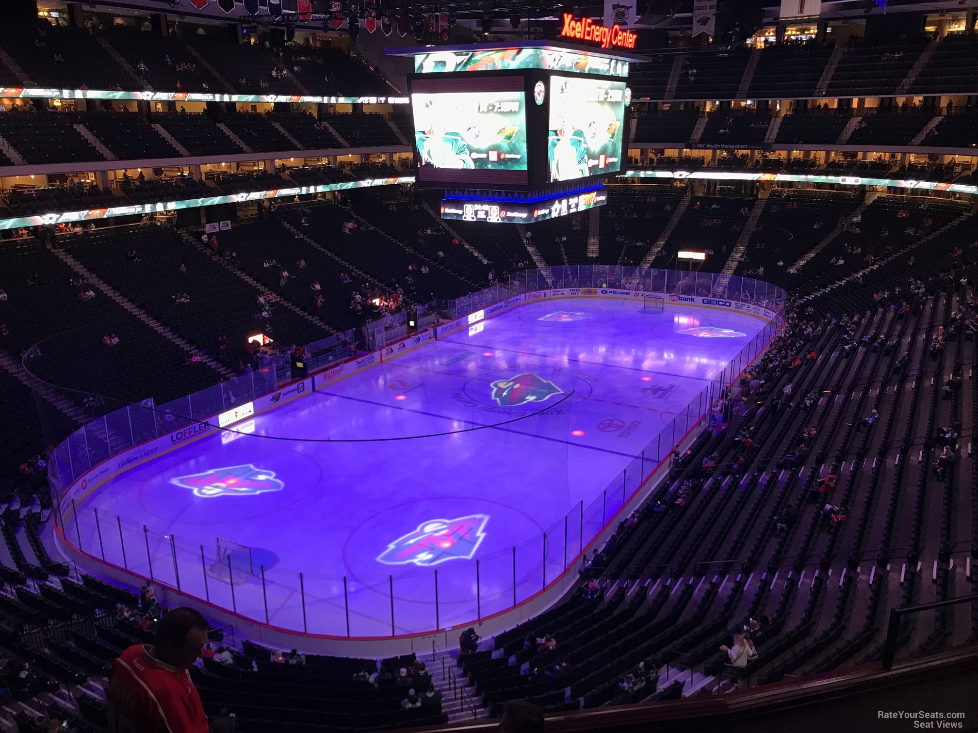 section c13, row 5 seat view  for hockey - xcel energy center