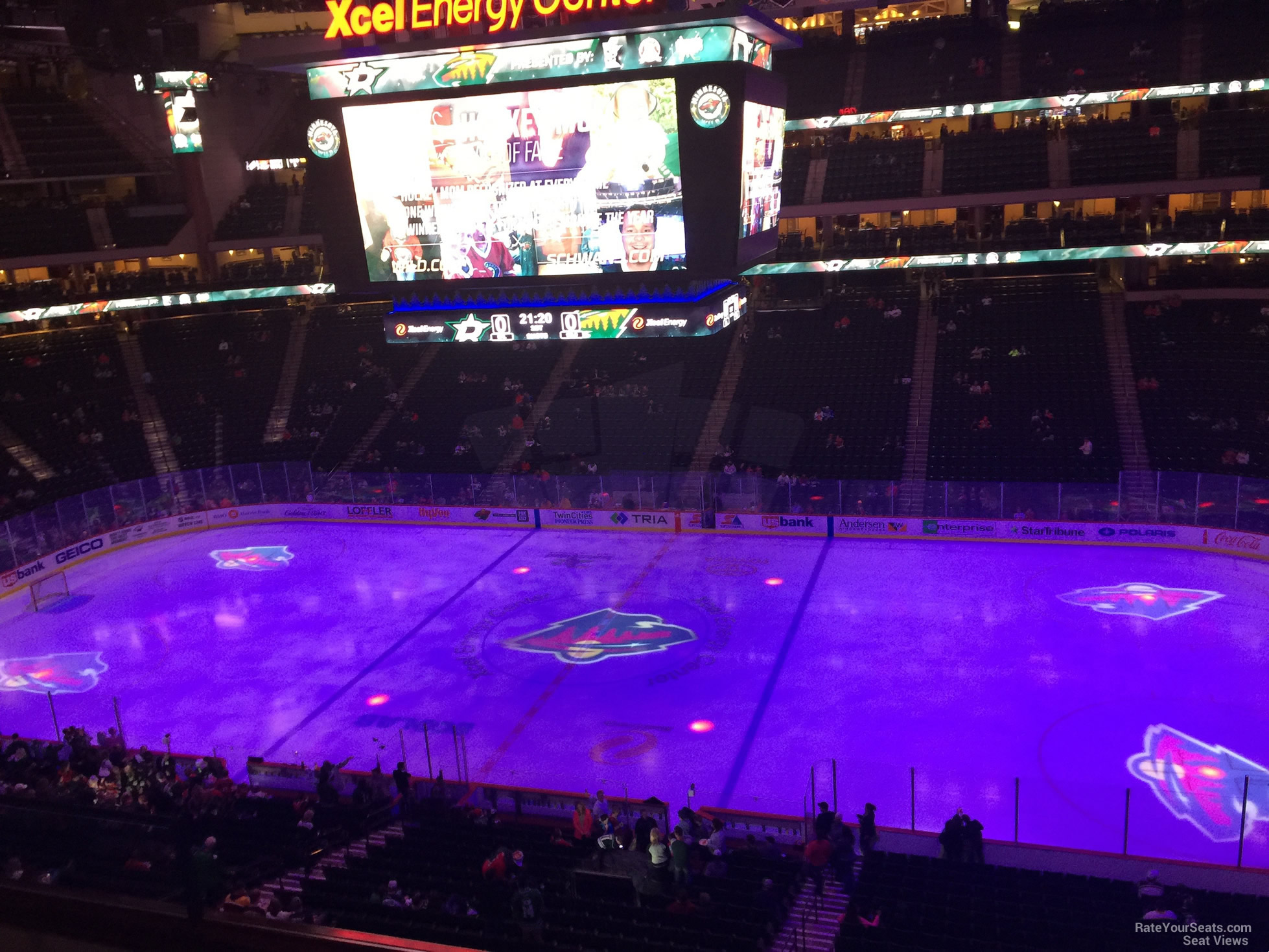 section c24, row 5 seat view  for hockey - xcel energy center