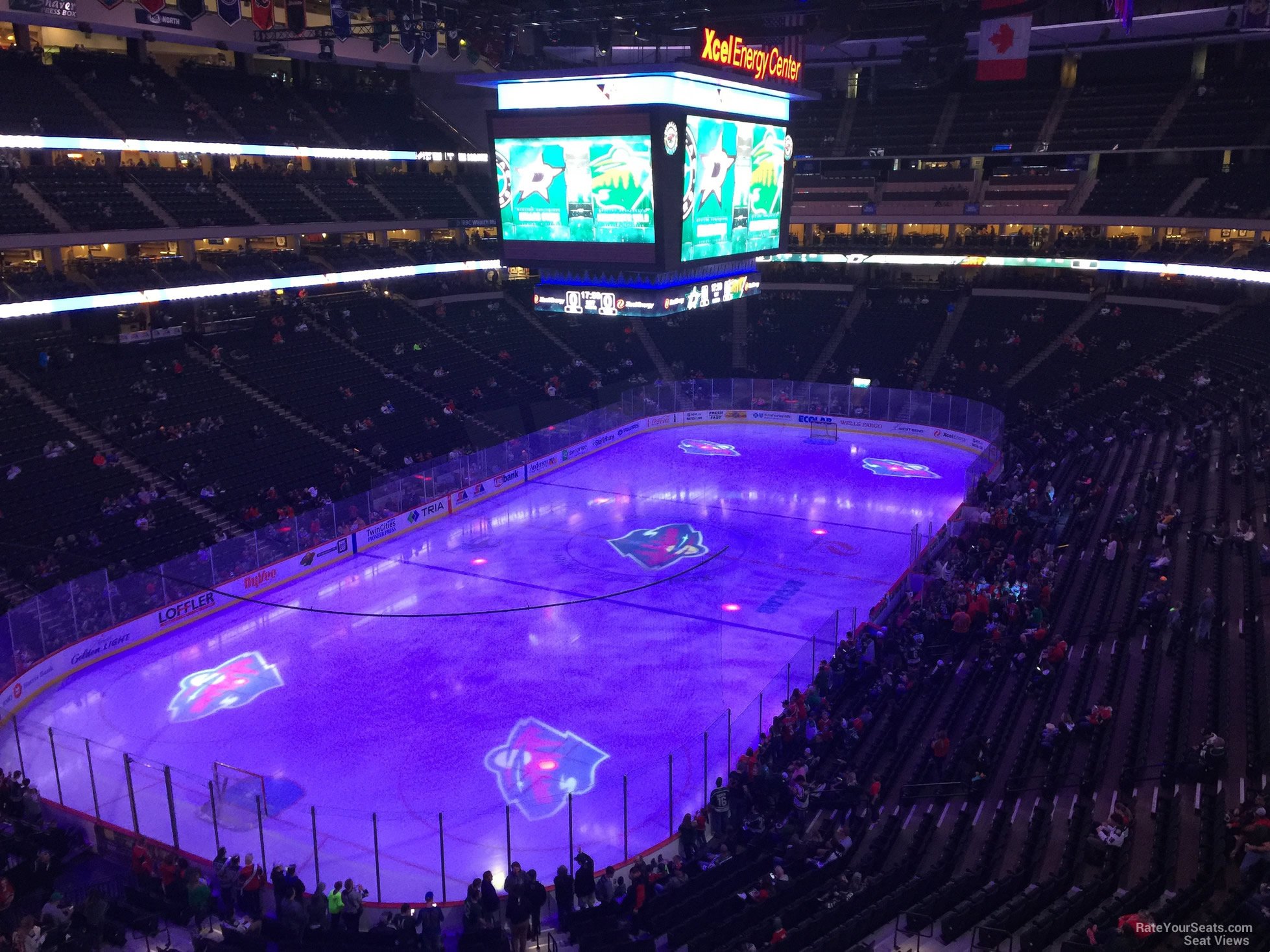 section c33, row 5 seat view  for hockey - xcel energy center