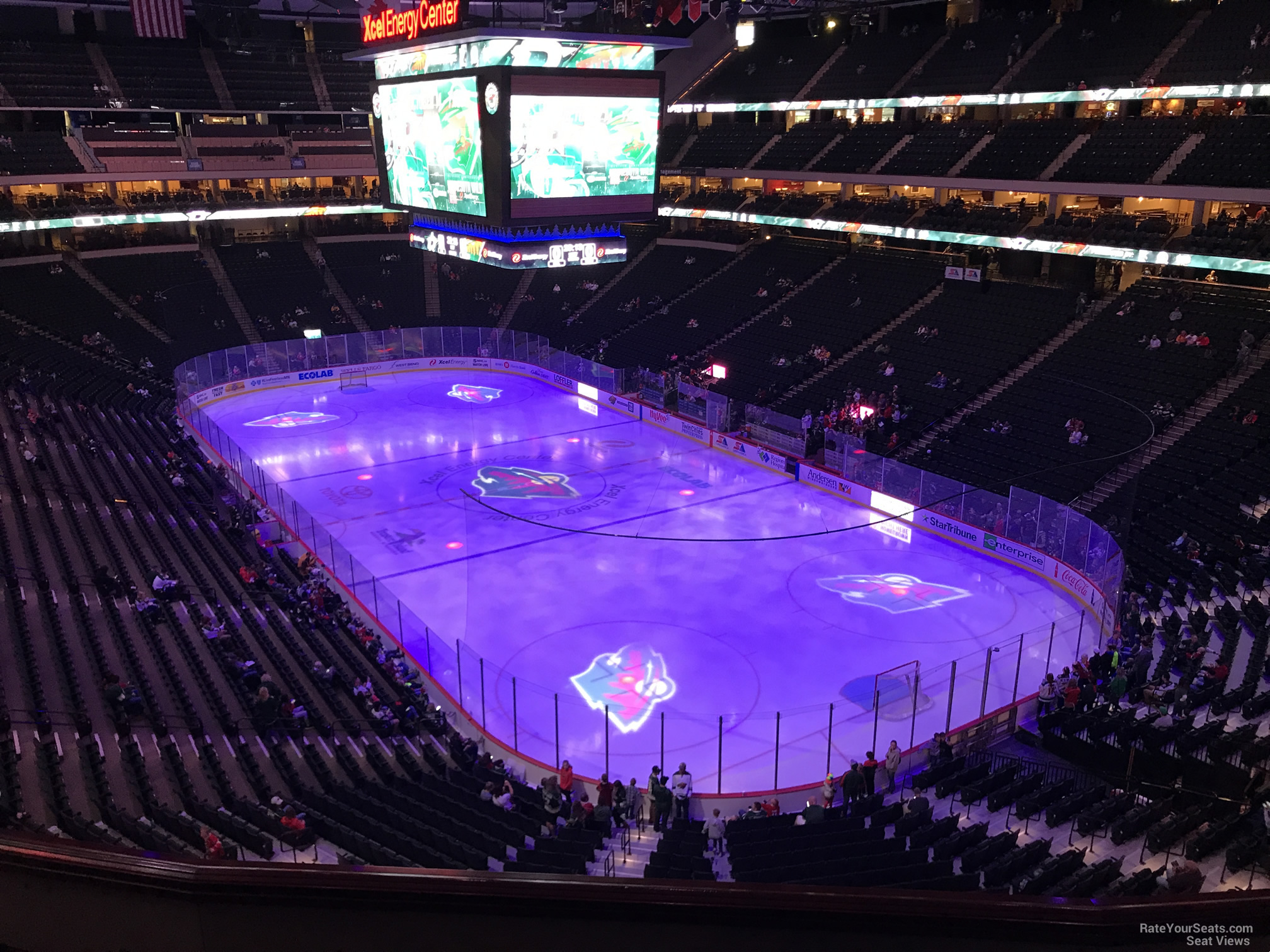 section c39, row 5 seat view  for hockey - xcel energy center