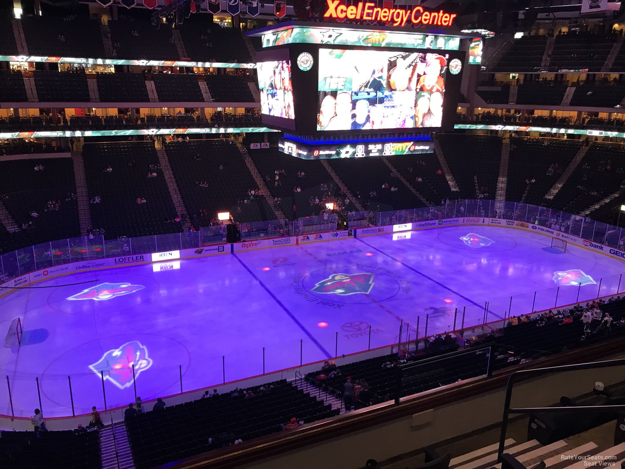 section c9, row 5 seat view  for hockey - xcel energy center